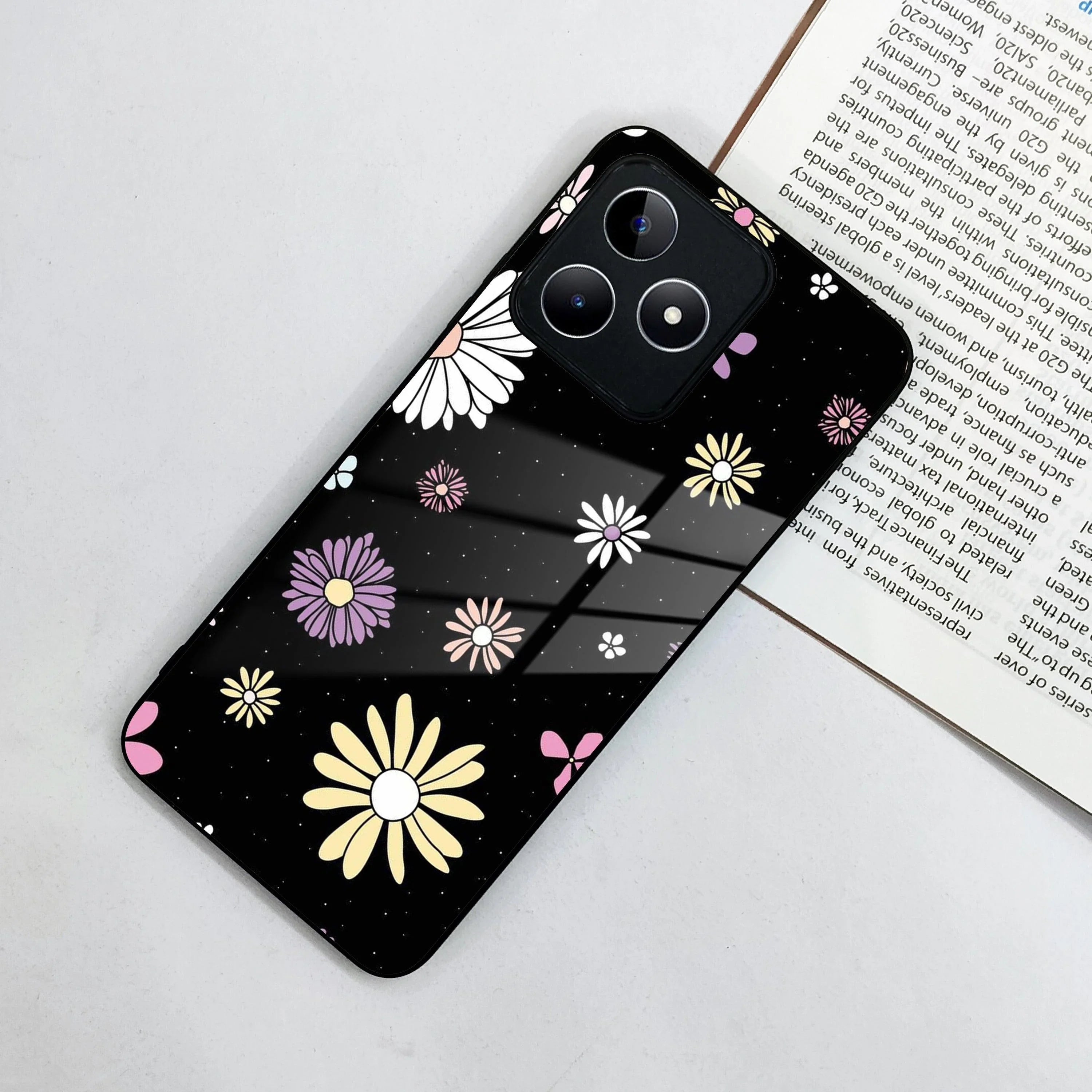 Seamless Floral Print Glass Case Cover For Realme/Narzo - ShopOnCliQ