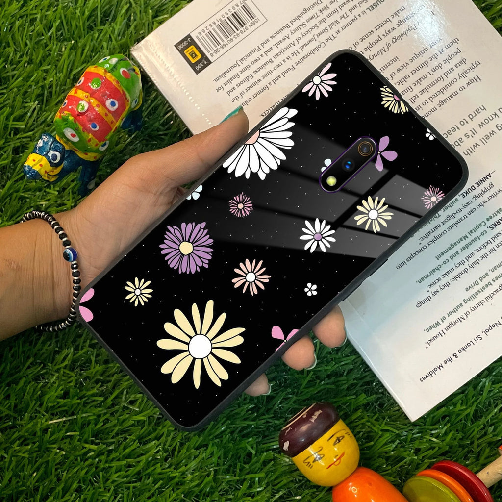 Seamless Floral Print Glass Case Cover For Realme/Narzo - ShopOnCliQ