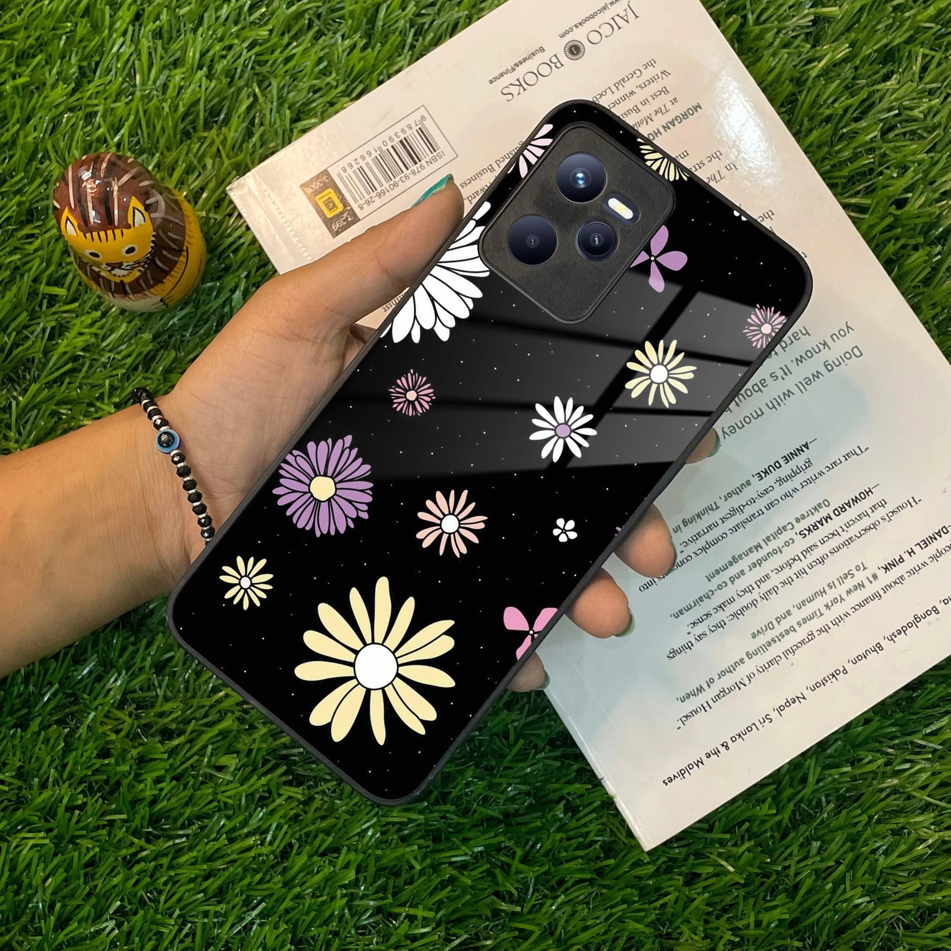 Seamless Floral Print Glass Case Cover For Realme/Narzo - ShopOnCliQ