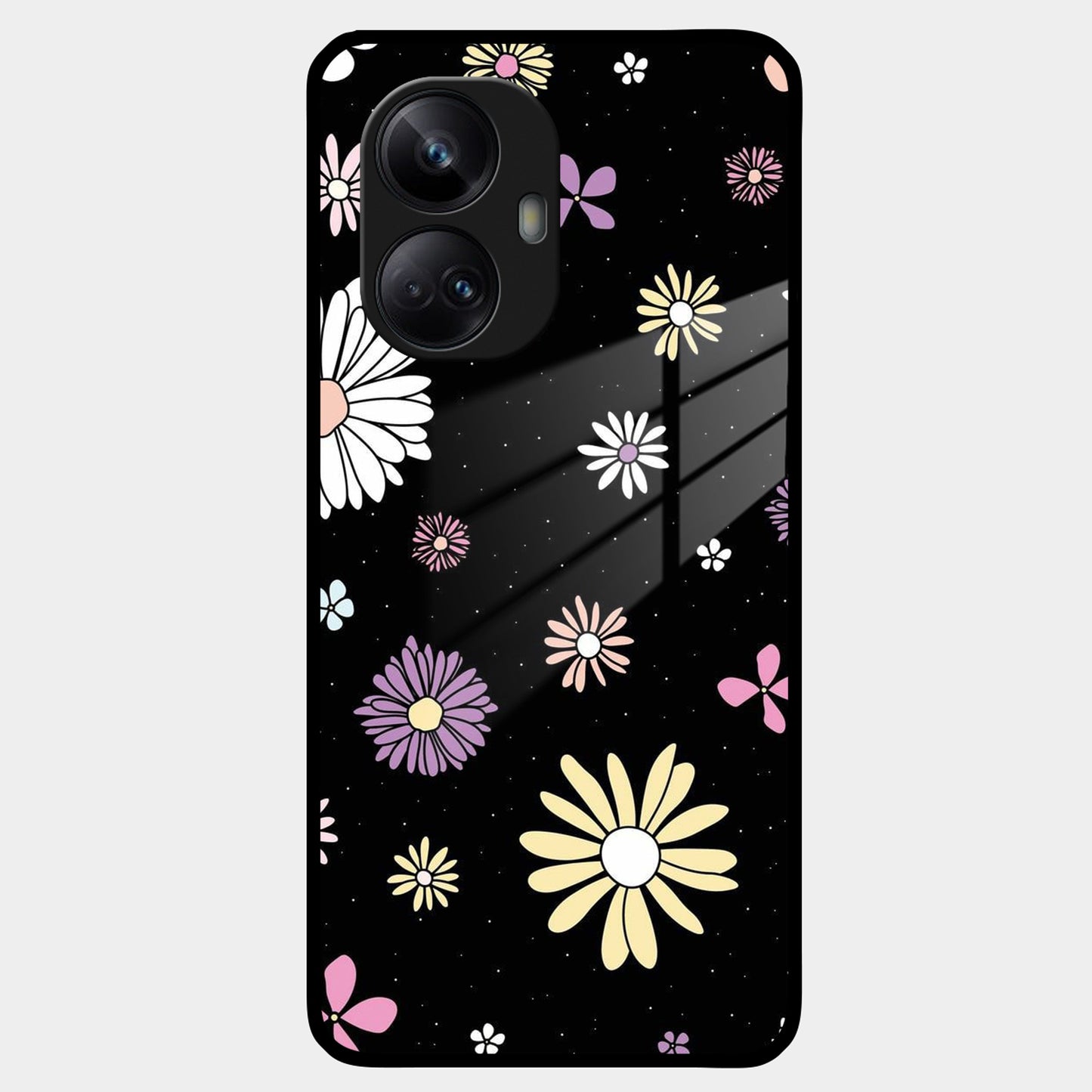 Seamless Floral Print Glass Case Cover For Realme/Narzo ShopOnCliQ