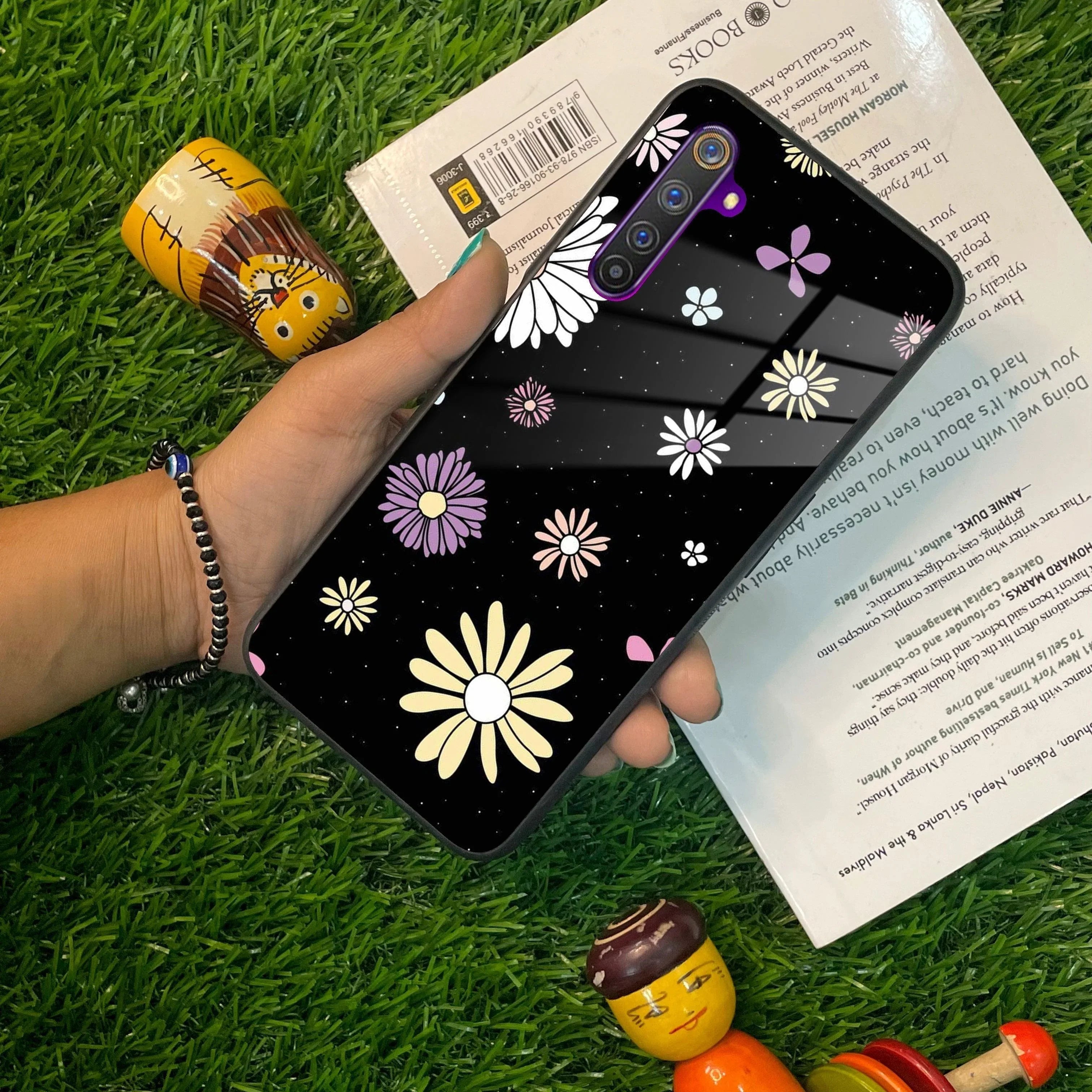 Seamless Floral Print Glass Case Cover For Realme/Narzo - ShopOnCliQ