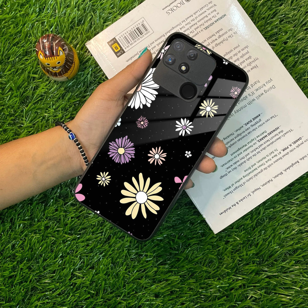 Seamless Floral Print Glass Case Cover For Realme/Narzo - ShopOnCliQ