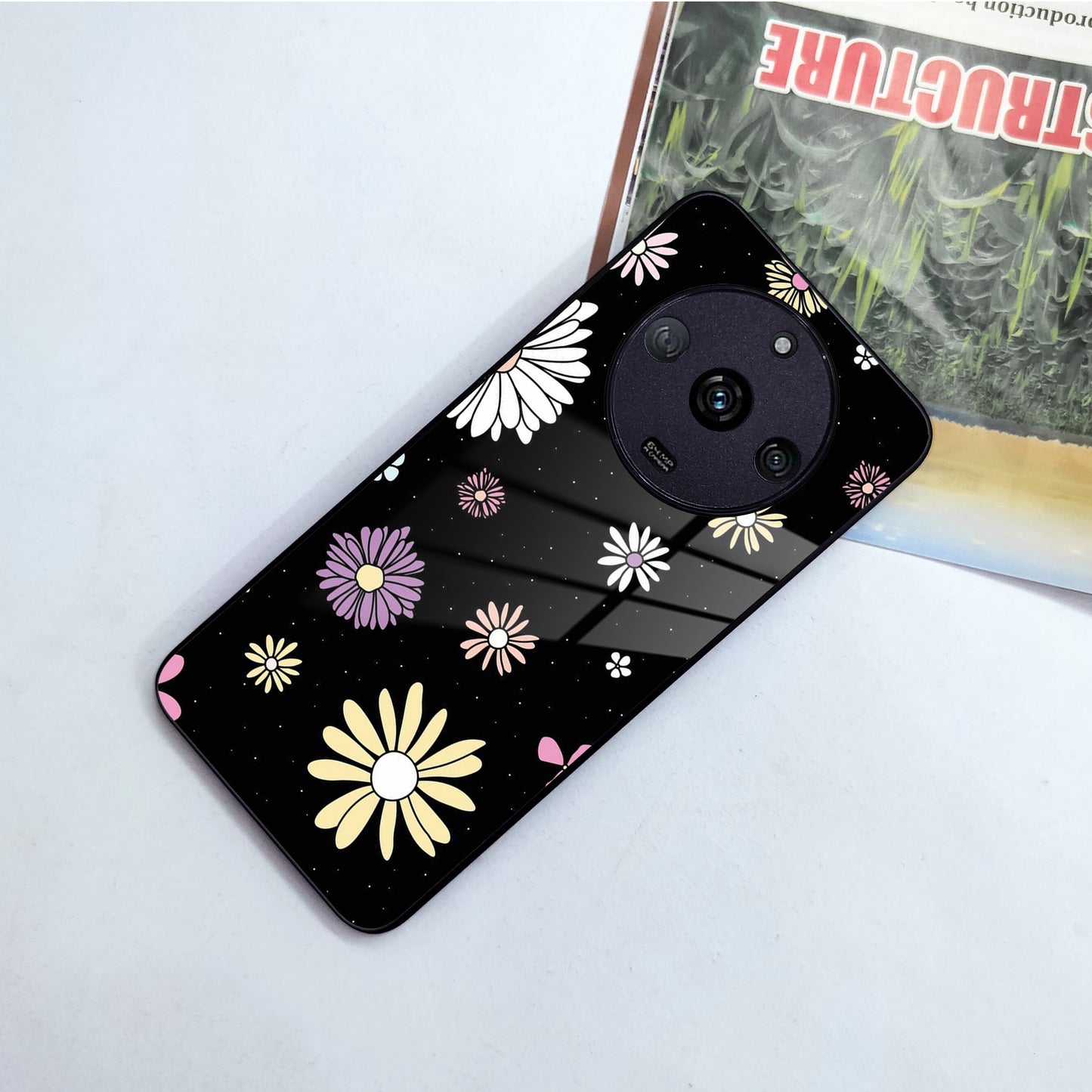 Seamless Floral Print Glass Case Cover For Realme/Narzo ShopOnCliQ