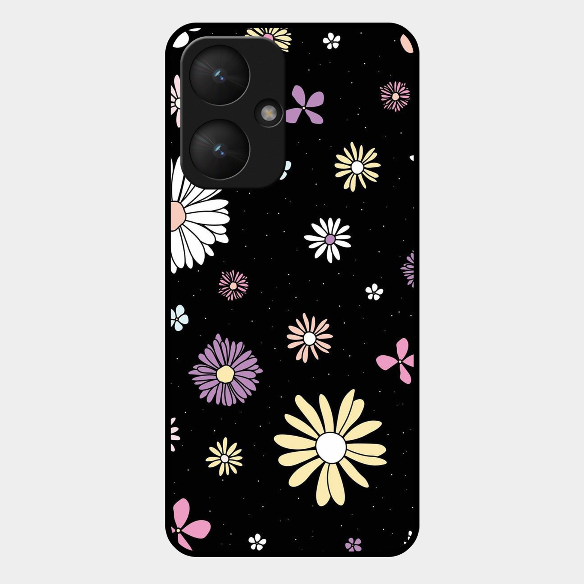 Seamless Floral Print Glass Case Cover For Redmi/Xiaomi ShopOnCliQ