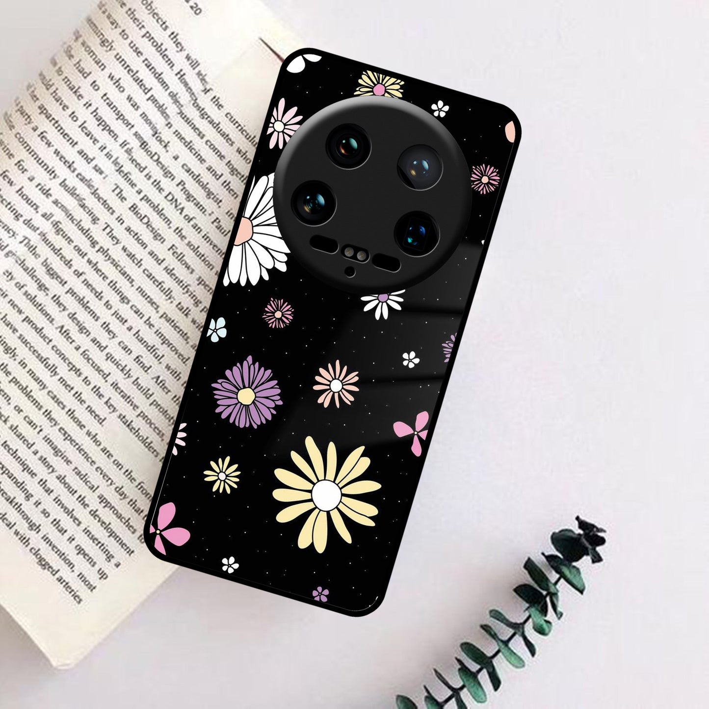 Seamless Floral Print Glass Case Cover For Redmi/Xiaomi ShopOnCliQ