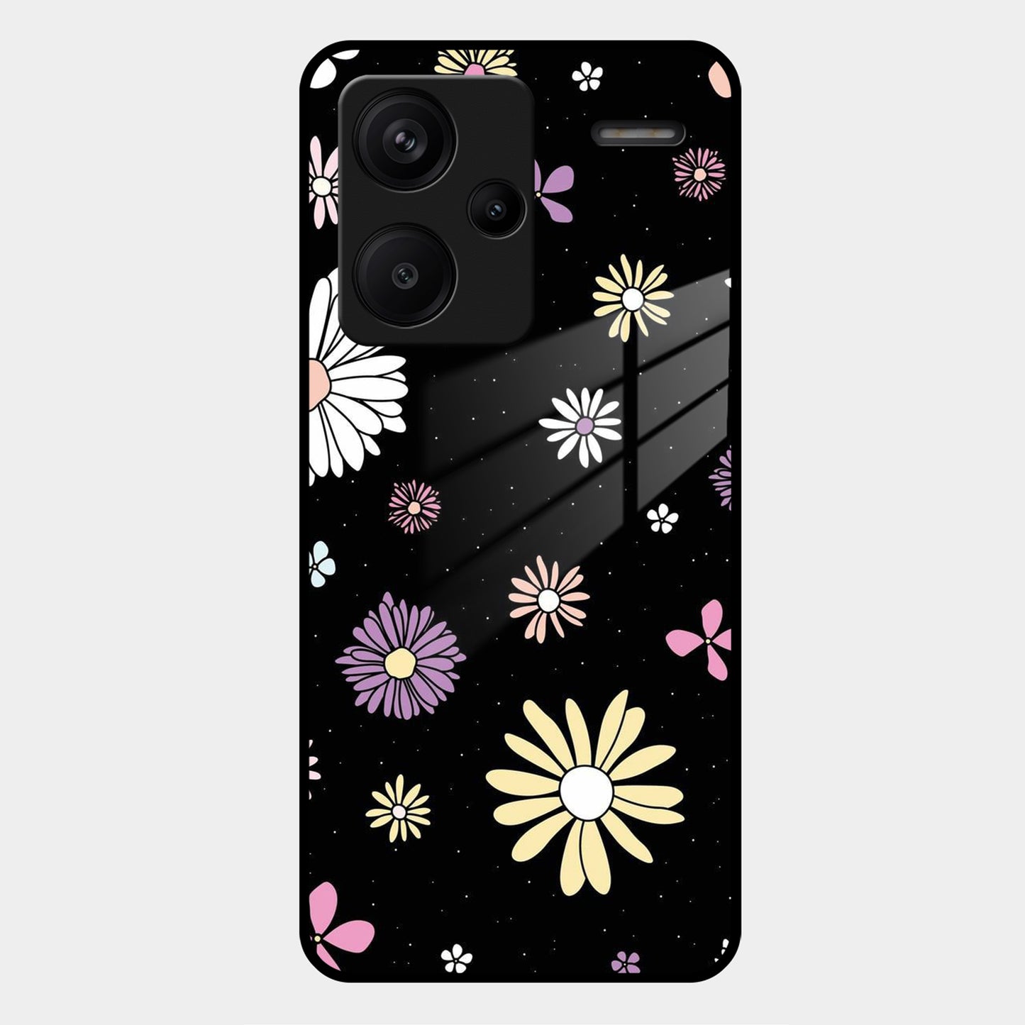 Seamless Floral Print Glass Case Cover For Redmi/Xiaomi ShopOnCliQ