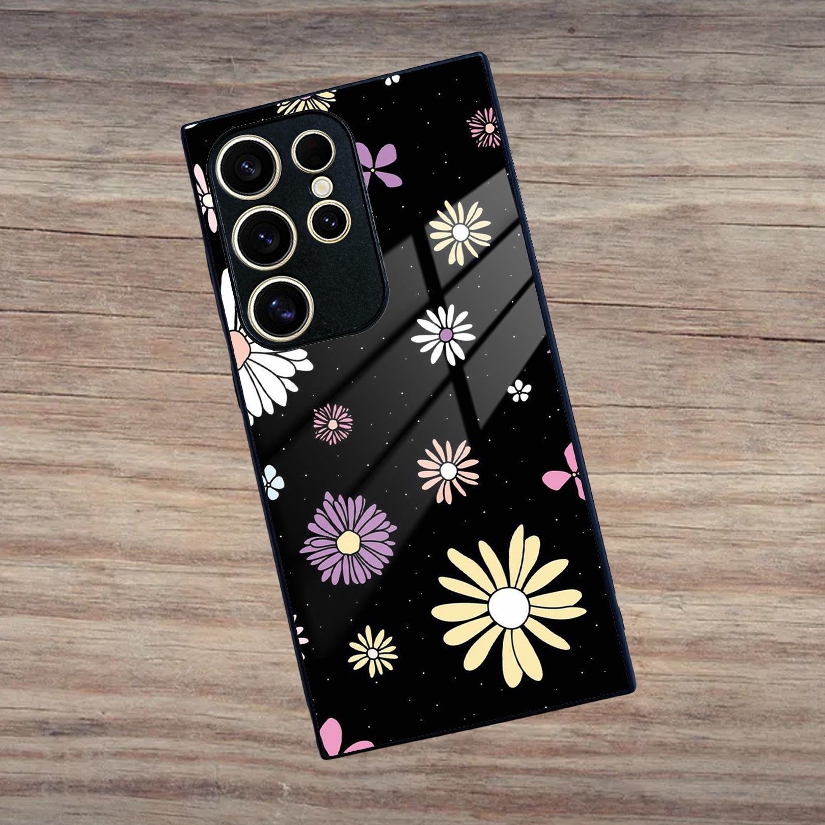 Seamless Floral Print Glass Case Cover For Samsung ShopOnCliQ