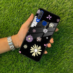 Seamless Floral Print Glass Case Cover For Vivo - ShopOnCliQ