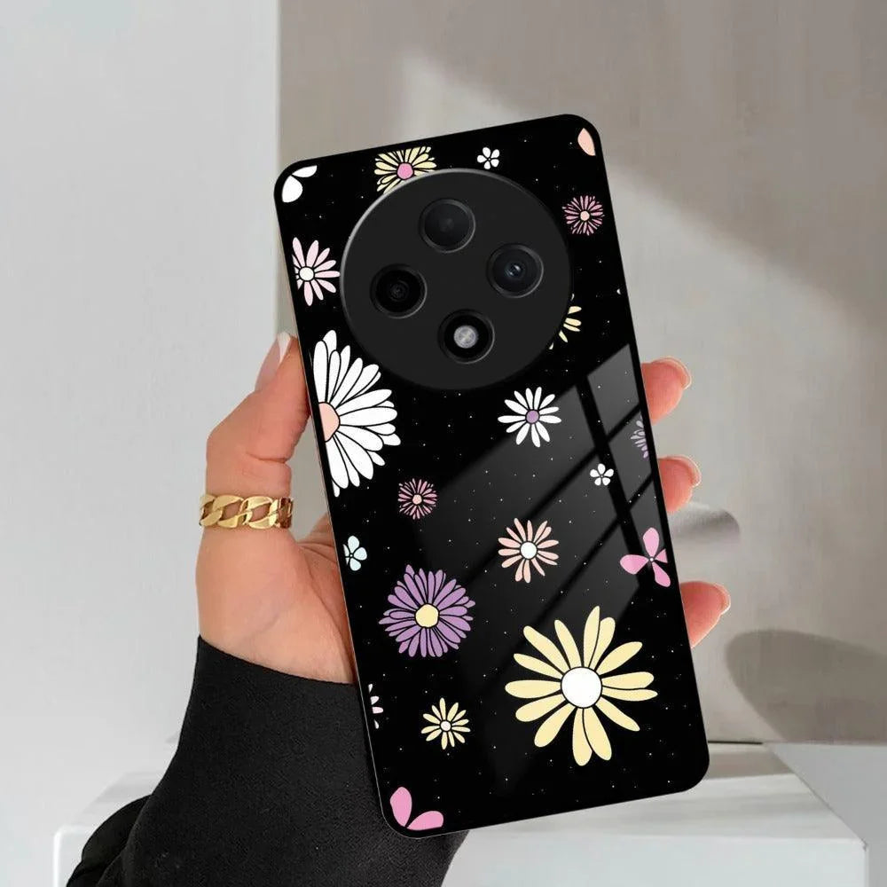 Seamless Floral Print Glass Case Cover Oppo - ShopOnCliQ