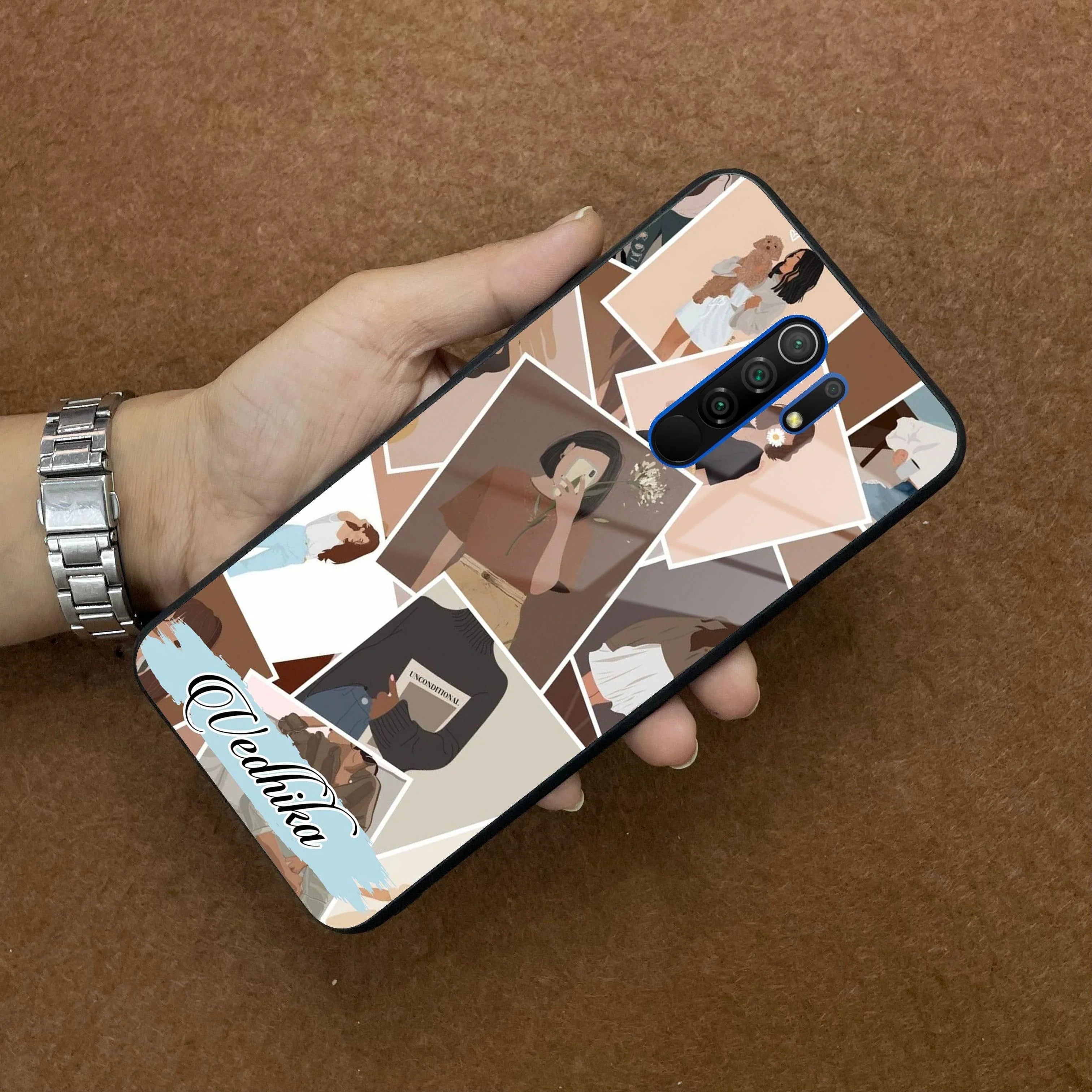 Selfie Girl Collage Glass Case Cover For Poco - ShopOnCliQ