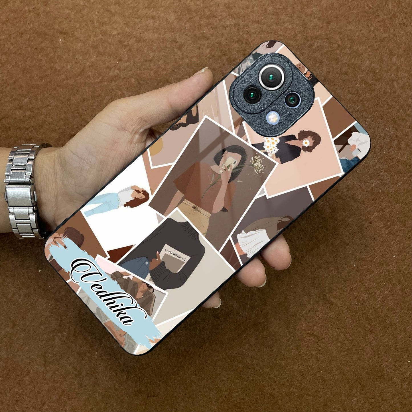 Selfie Girl Collage Glass Case Cover For Redmi/Xiaomi ShopOnCliQ