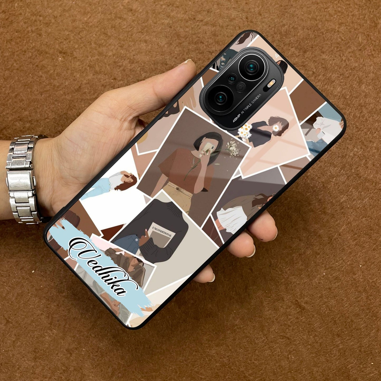 Selfie Girl Collage Glass Case Cover For Redmi/Xiaomi ShopOnCliQ