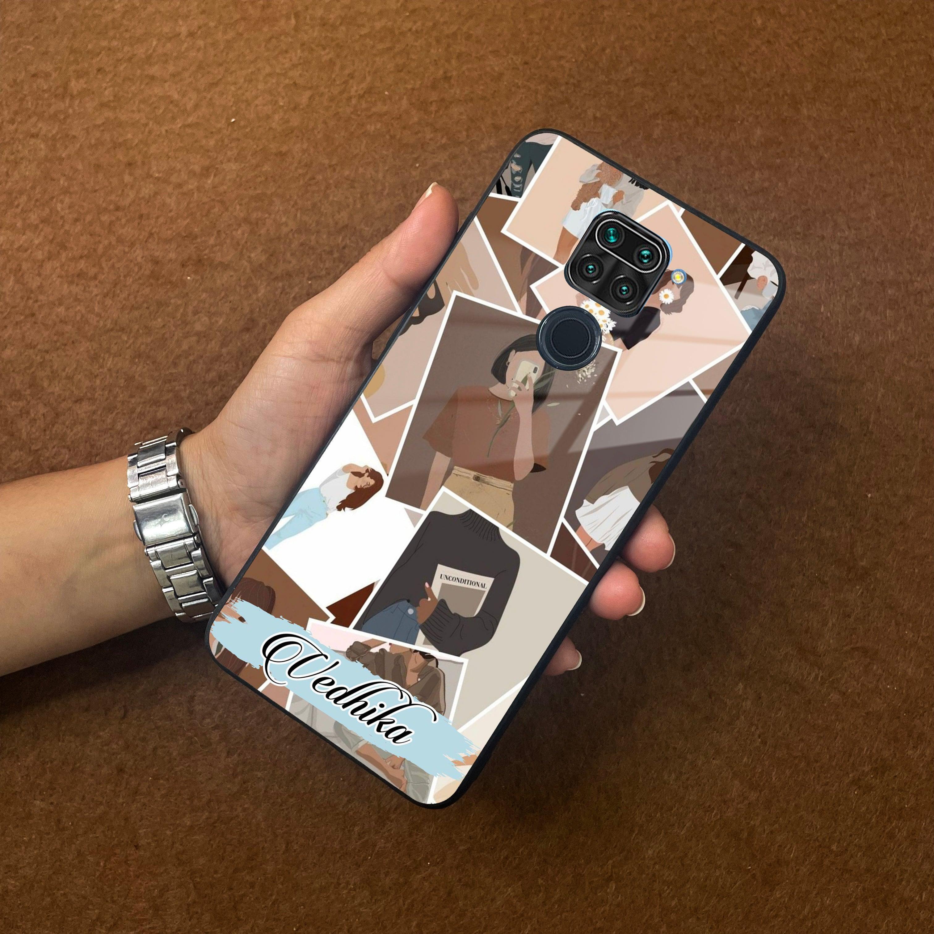 Selfie Girl Collage Glass Case Cover For Redmi/Xiaomi - ShopOnCliQ