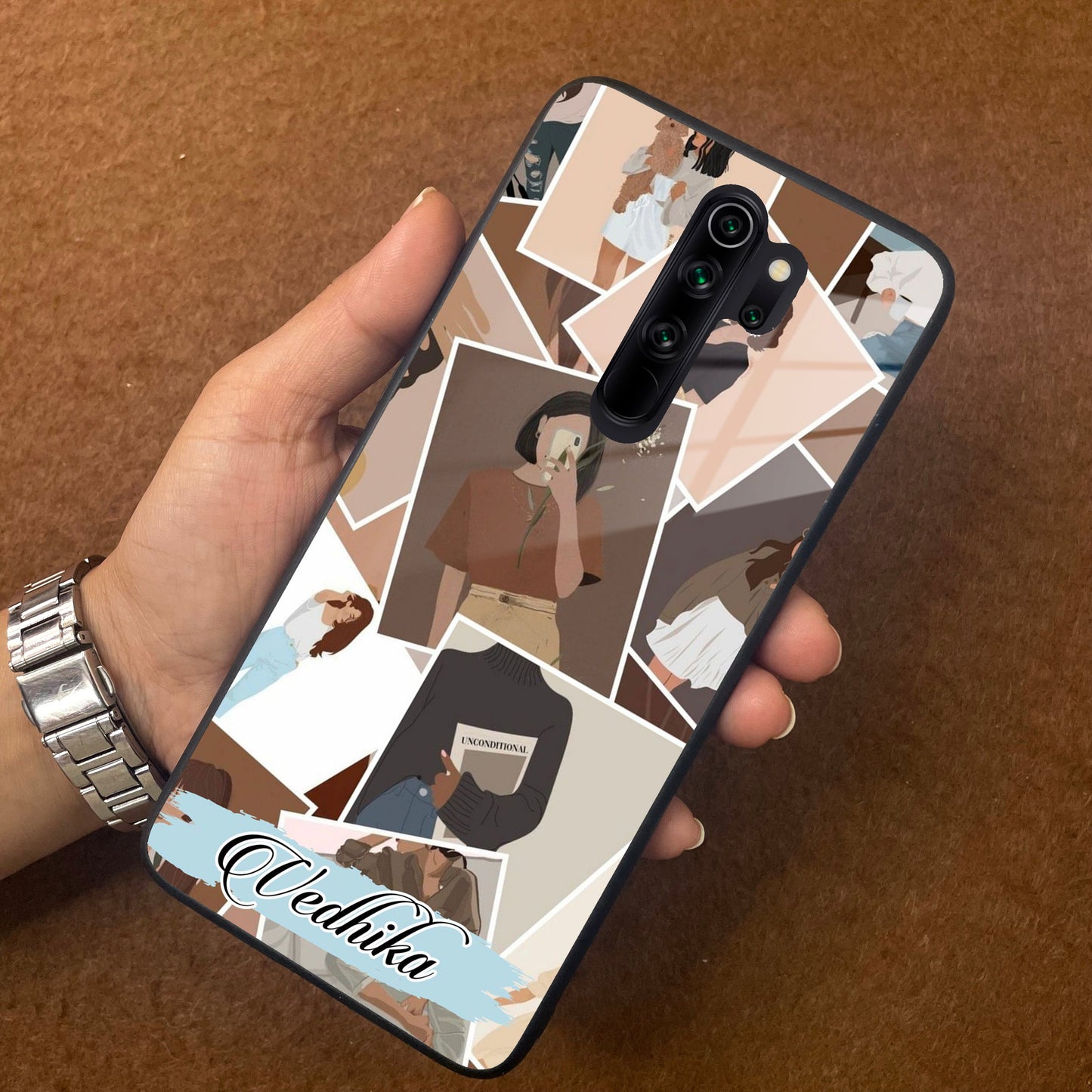 Selfie Girl Collage Glass Case Cover For Redmi/Xiaomi ShopOnCliQ