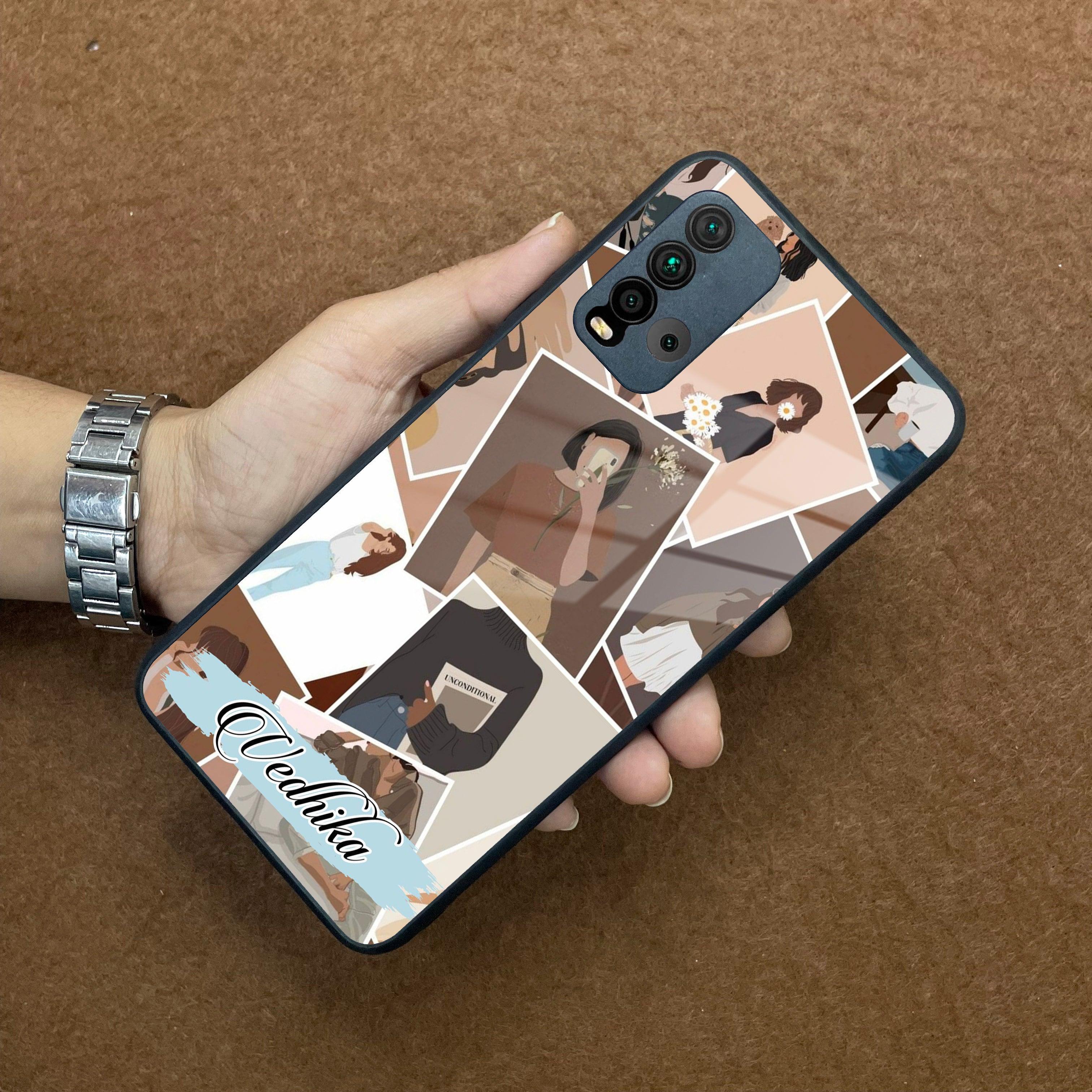 Selfie Girl Collage Glass Case Cover For Redmi/Xiaomi - ShopOnCliQ