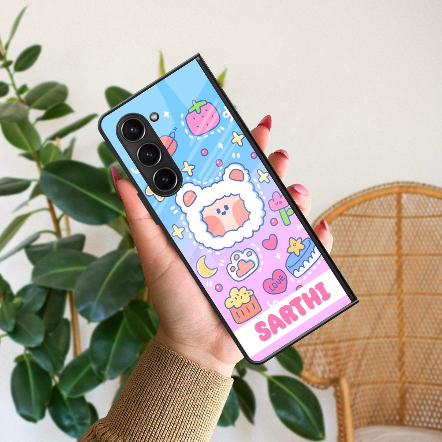 Sheep  Glossy Metal Case Cover For Samsung