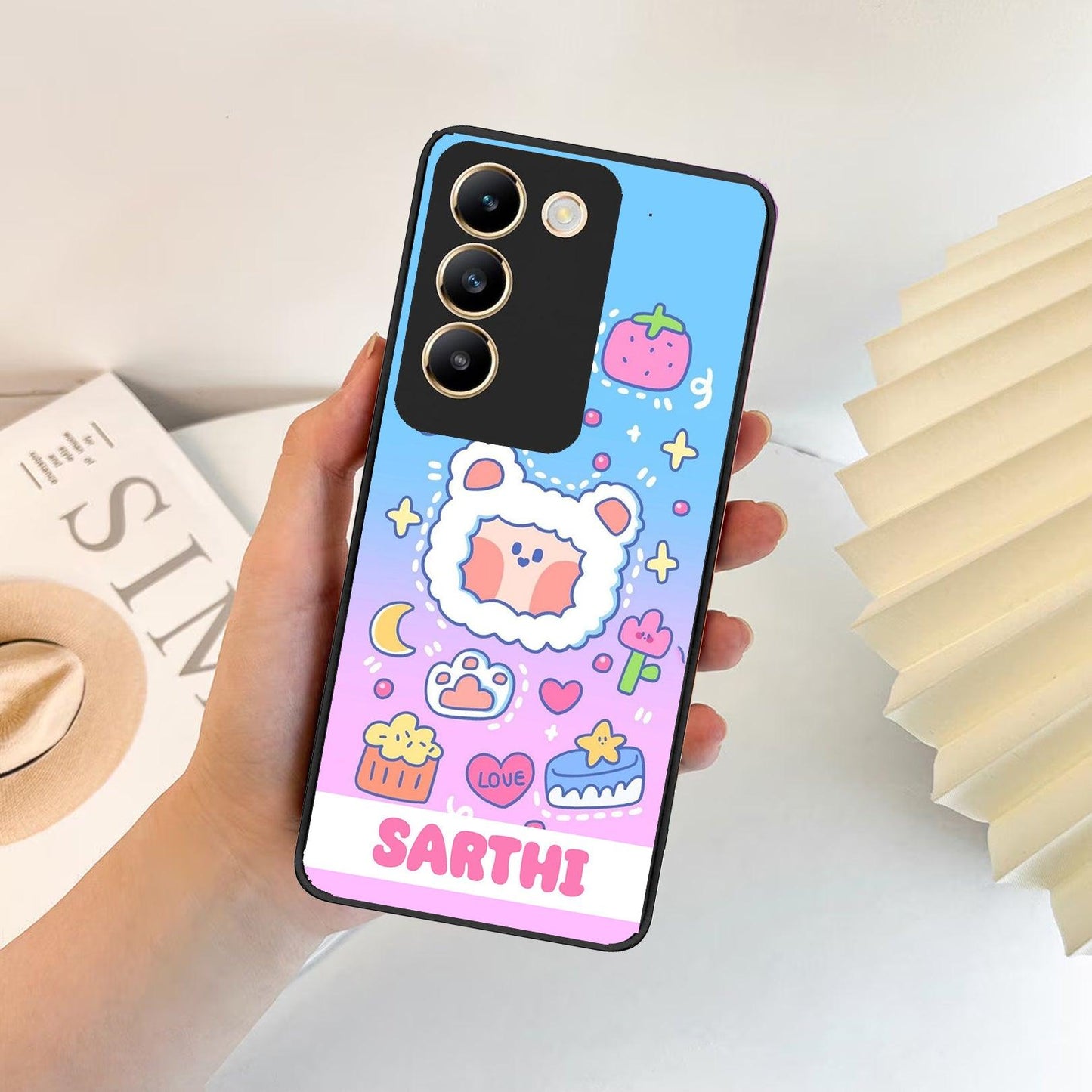 Sheep Glossy Metal Case Cover For Vivo