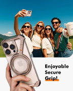Slim Aluminum Metal Bumper Case with Magnetic Kickstand | Borderless Frameless Design | Z-Shape Shockproof Stand Cover