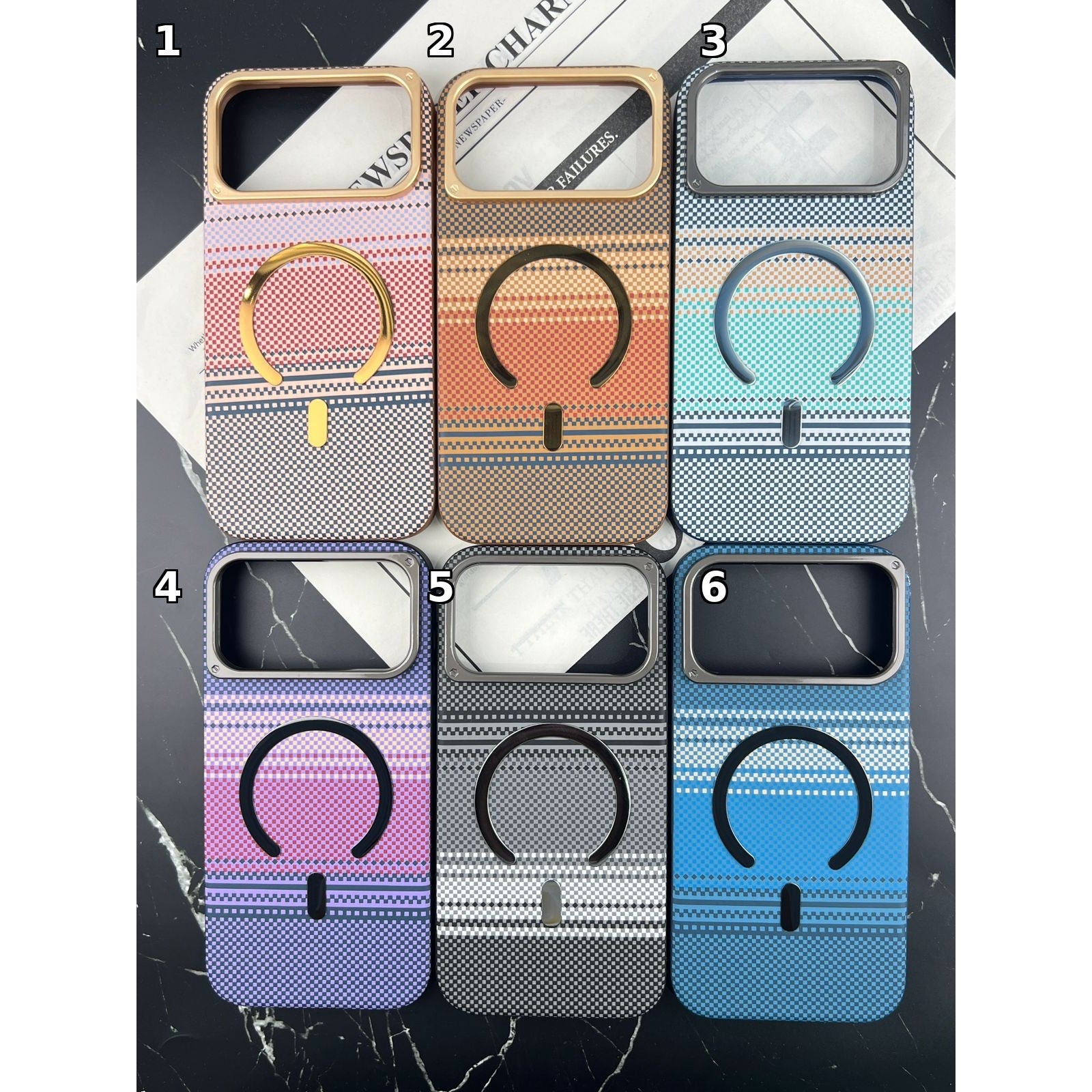 Wovan Gradient MagSafe Case for iPhone – Premium Woven Design Back Cover - ShopOnCliQ