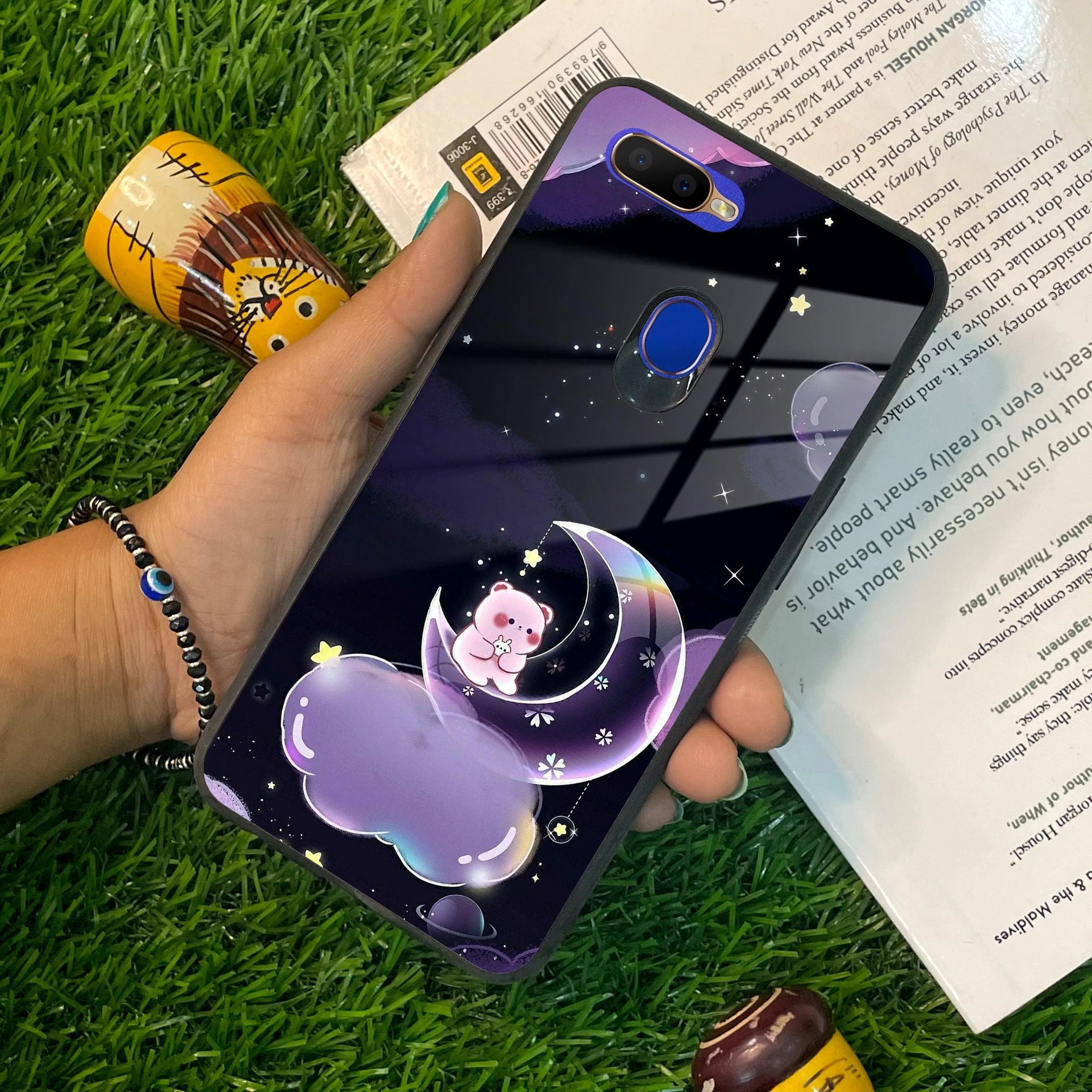 Sky Panda Design Glass Phone Case Cover For Oppo - ShopOnCliQ