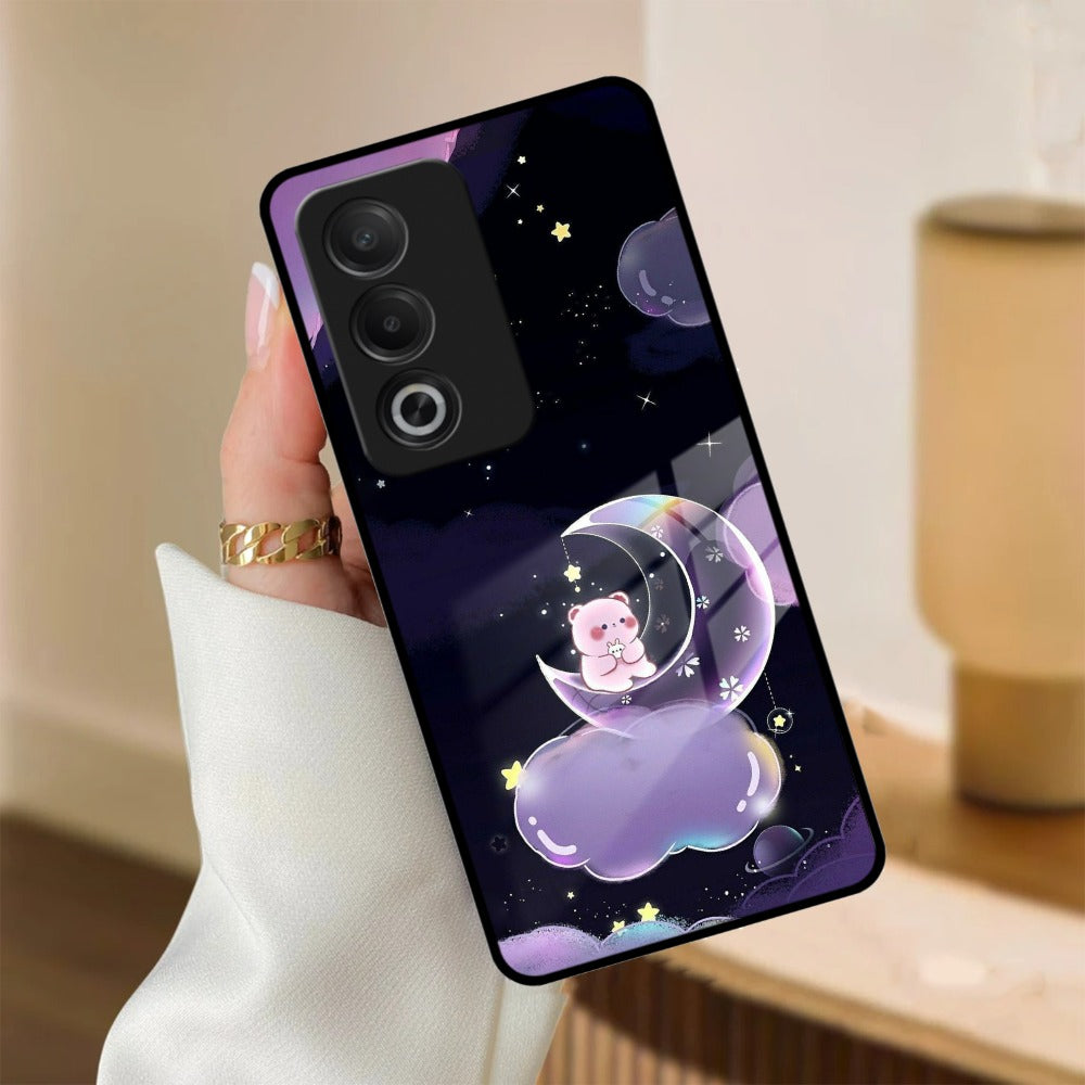 Sky Panda Design Glass Phone Case Cover For Oppo ShopOnCliQ