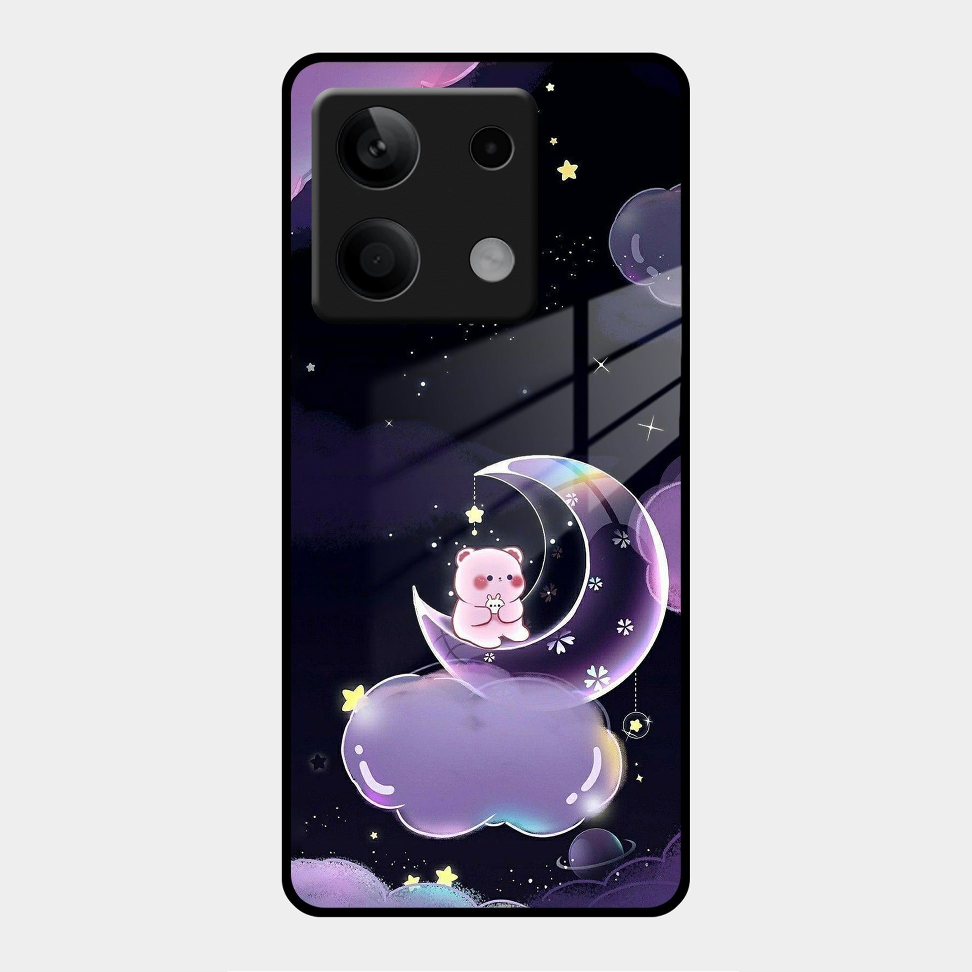 Sky Panda Design Glass Phone Case Cover For POCO ShopOnCliQ