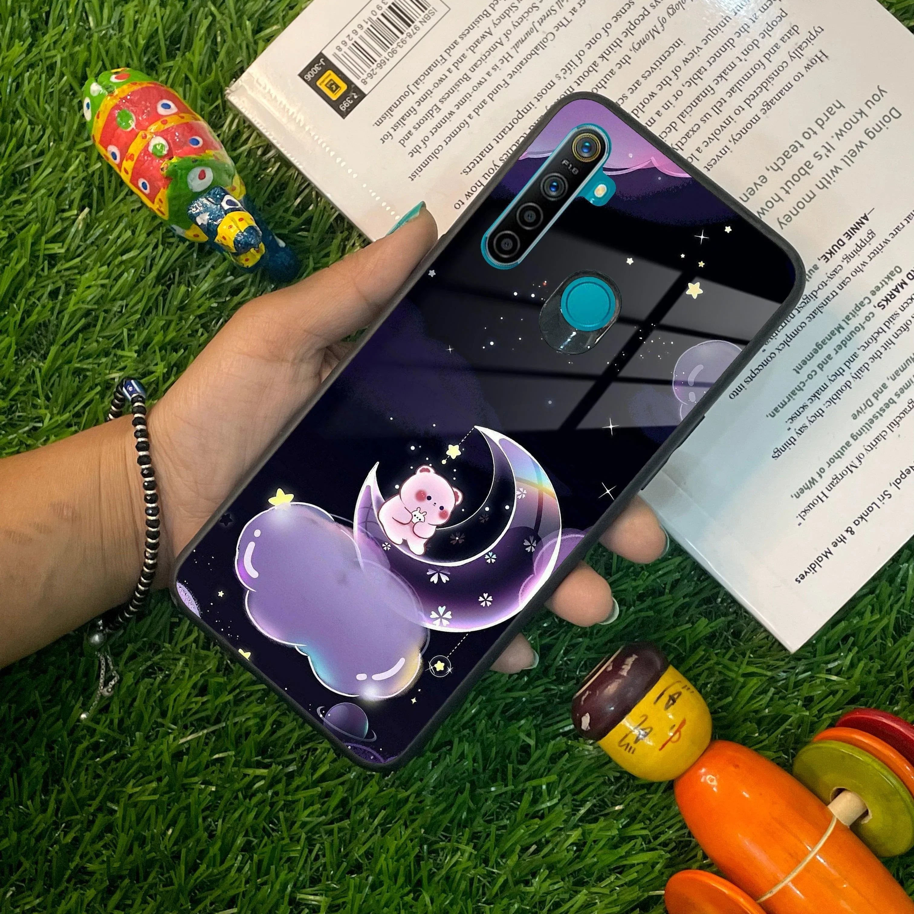 Sky Panda Design Glass Phone Case Cover For Realme/Narzo - ShopOnCliQ