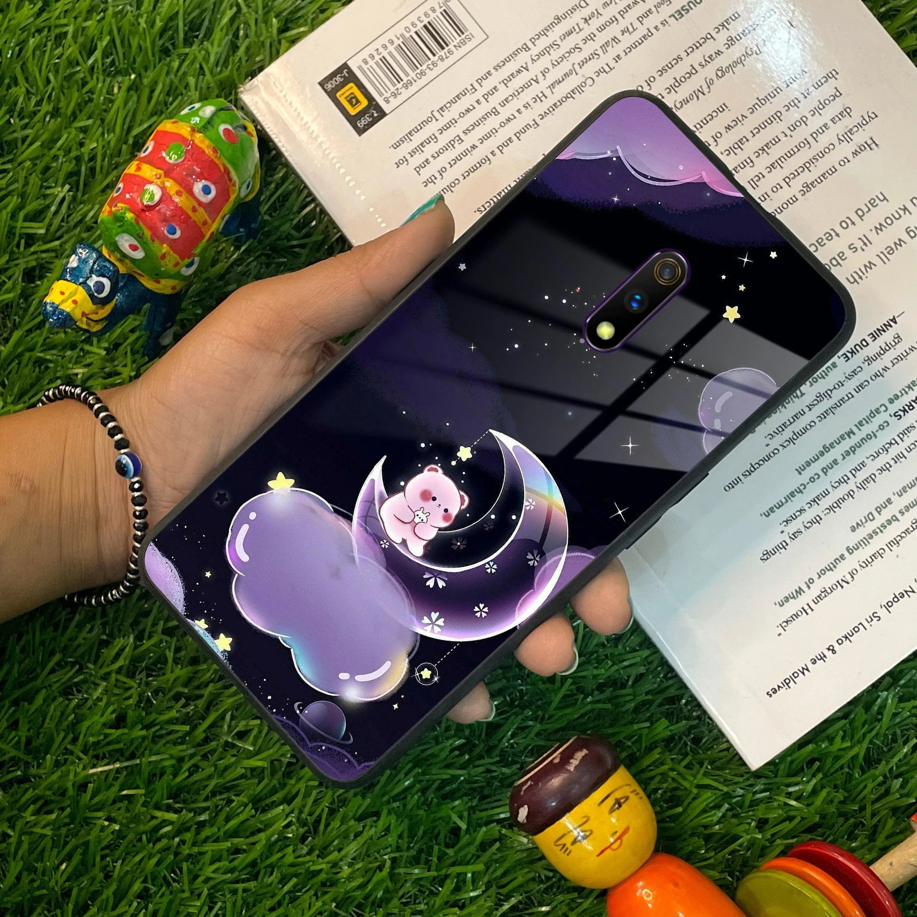 Sky Panda Design Glass Phone Case Cover For Realme/Narzo - ShopOnCliQ