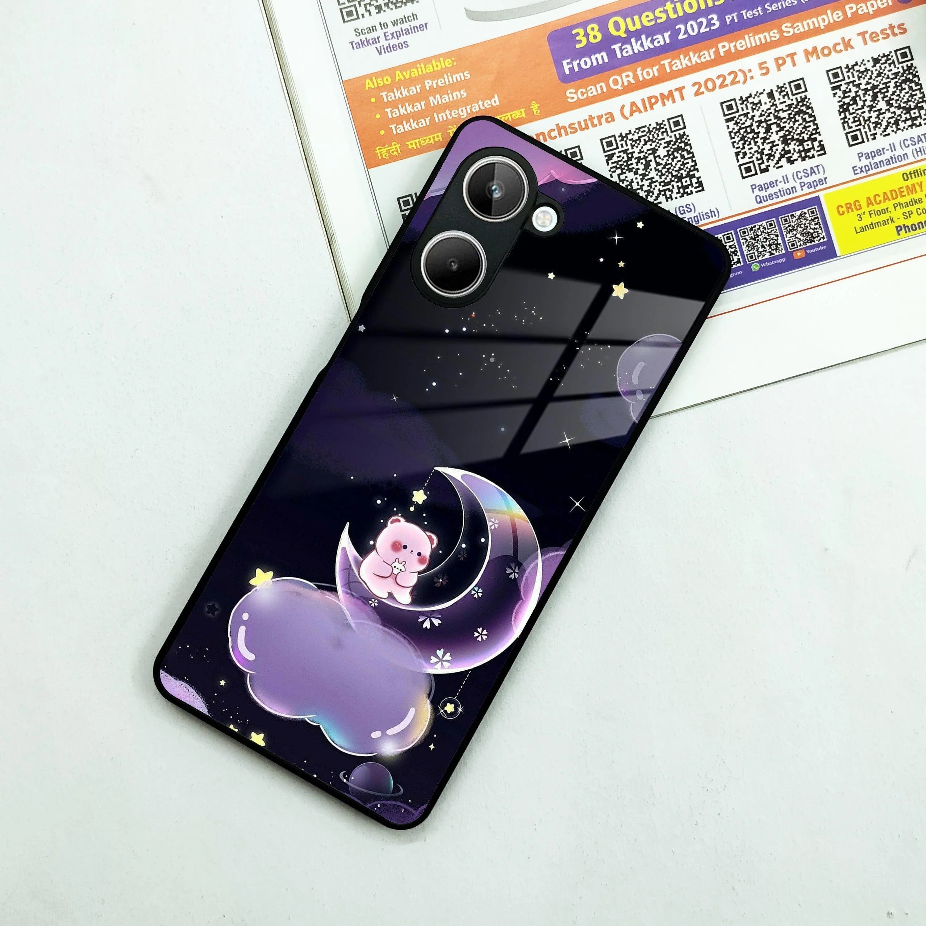 Sky Panda Design Glass Phone Case Cover For Realme/Narzo - ShopOnCliQ