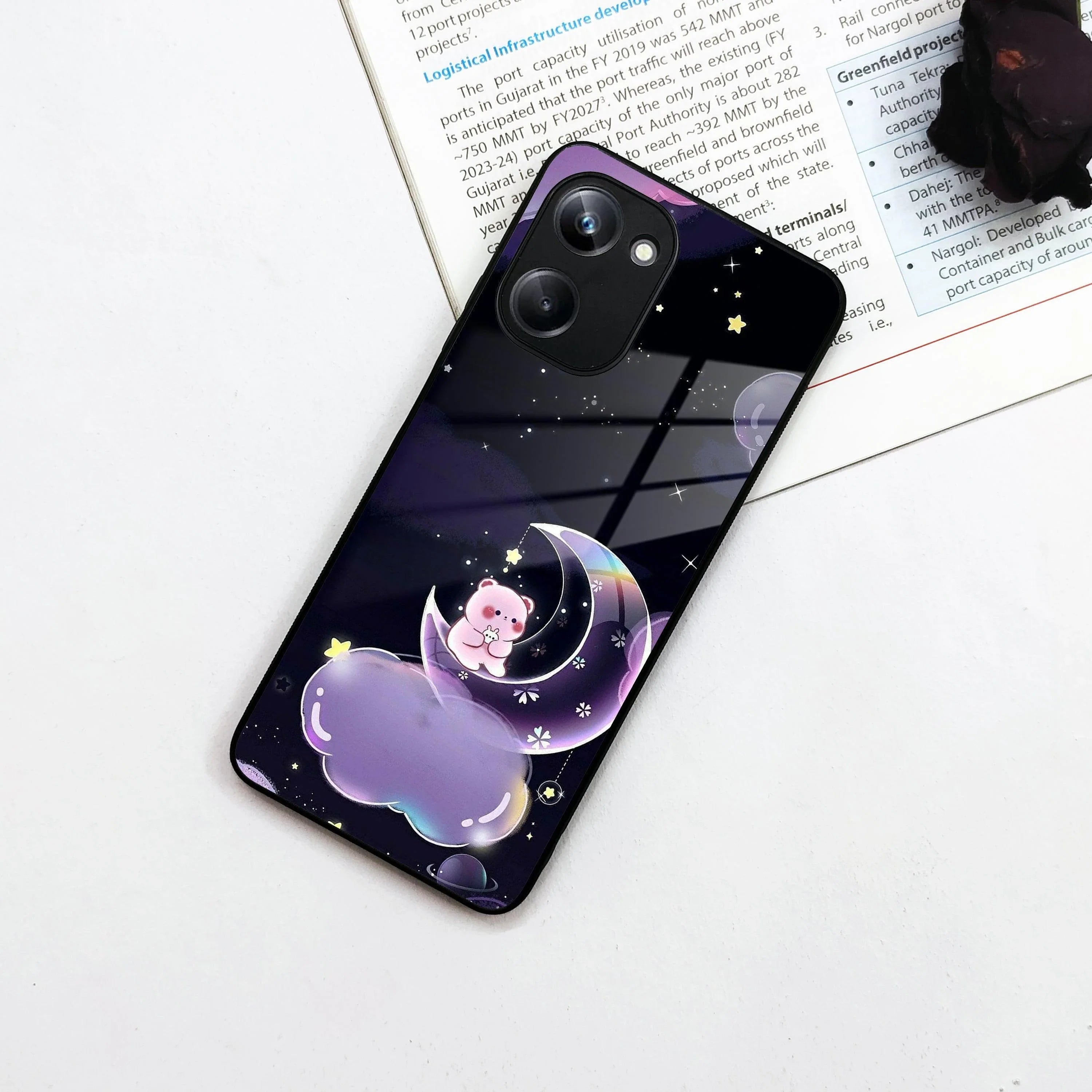 Sky Panda Design Glass Phone Case Cover For Realme/Narzo - ShopOnCliQ