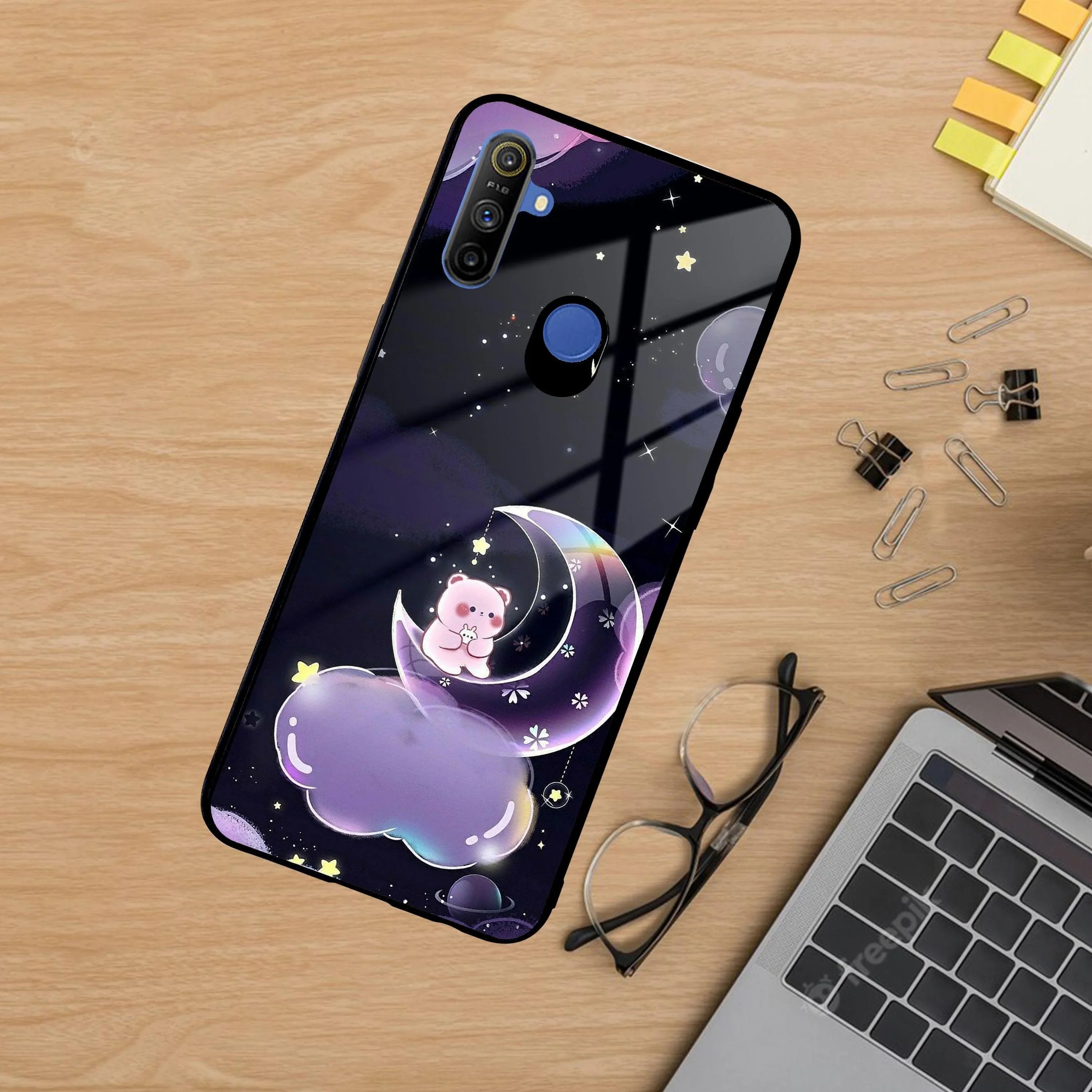 Sky Panda Design Glass Phone Case Cover For Realme/Narzo - ShopOnCliQ