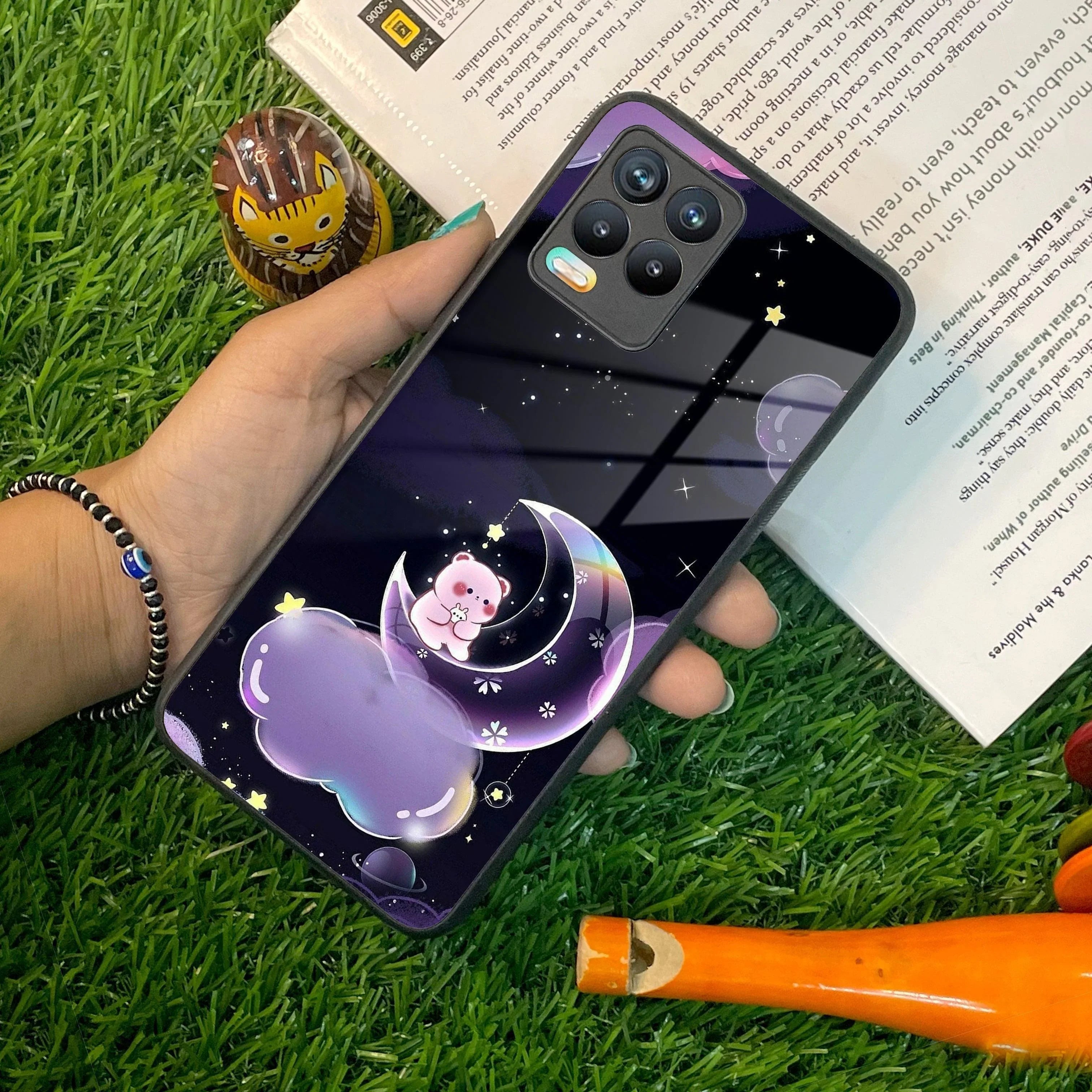 Sky Panda Design Glass Phone Case Cover For Realme/Narzo - ShopOnCliQ