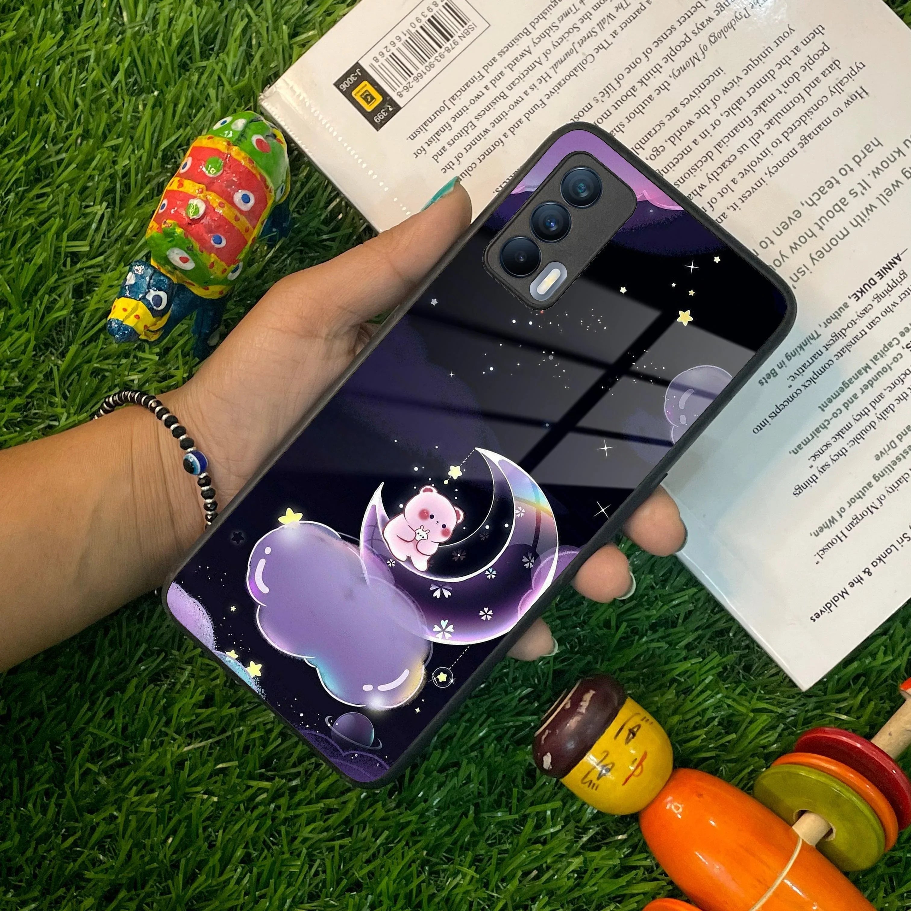 Sky Panda Design Glass Phone Case Cover For Realme/Narzo - ShopOnCliQ