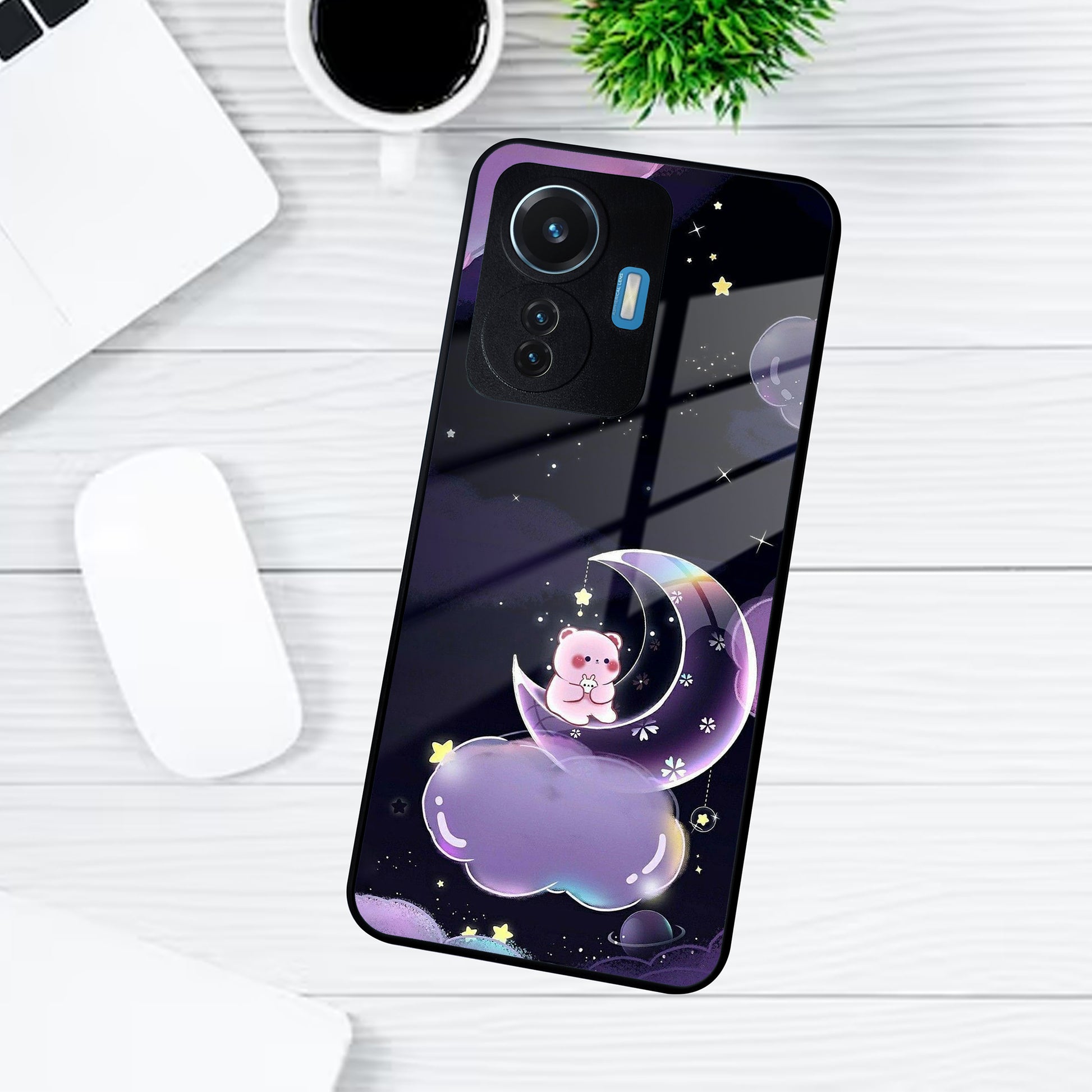 Sky Panda Design Glass Phone Case Cover For Vivo ShopOnCliQ