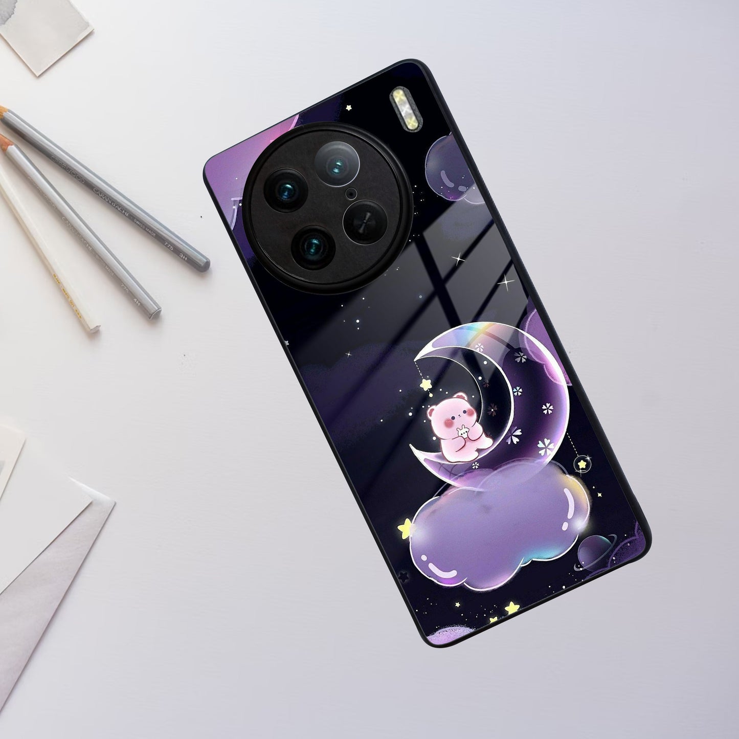 Sky Panda Design Glass Phone Case Cover For Vivo ShopOnCliQ