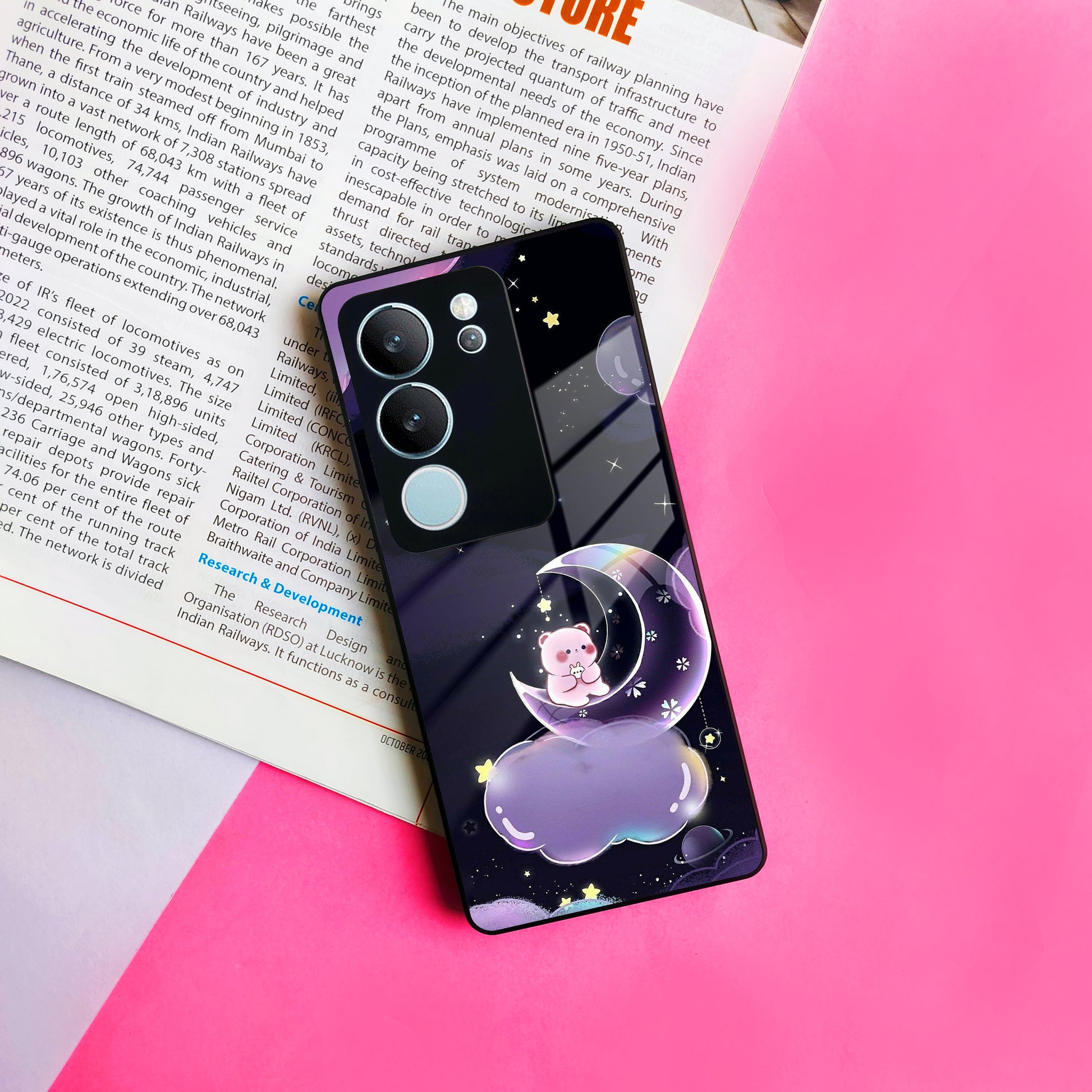 Sky Panda Design Glass Phone Case Cover For Vivo ShopOnCliQ