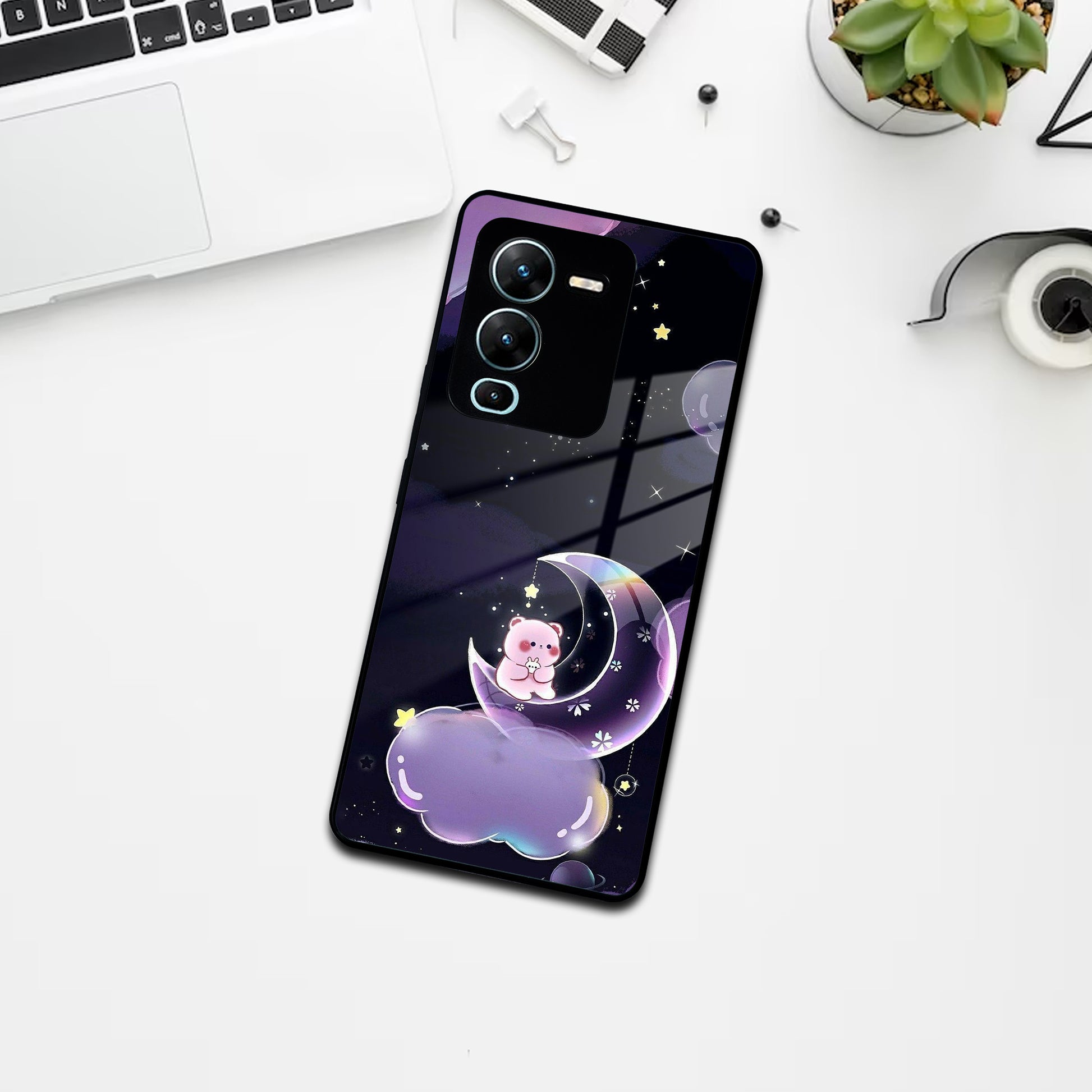 Sky Panda Design Glass Phone Case Cover For Vivo ShopOnCliQ