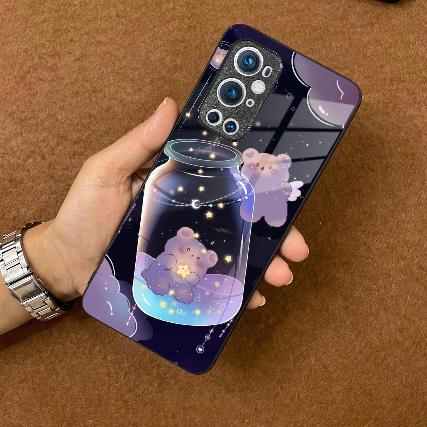 Sky Panda Design Glass Phone Case Cover V2 For OnePlus