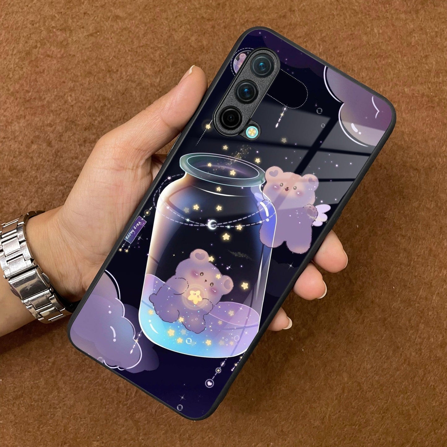 Sky Panda Design Glass Phone Case Cover V2 For OnePlus