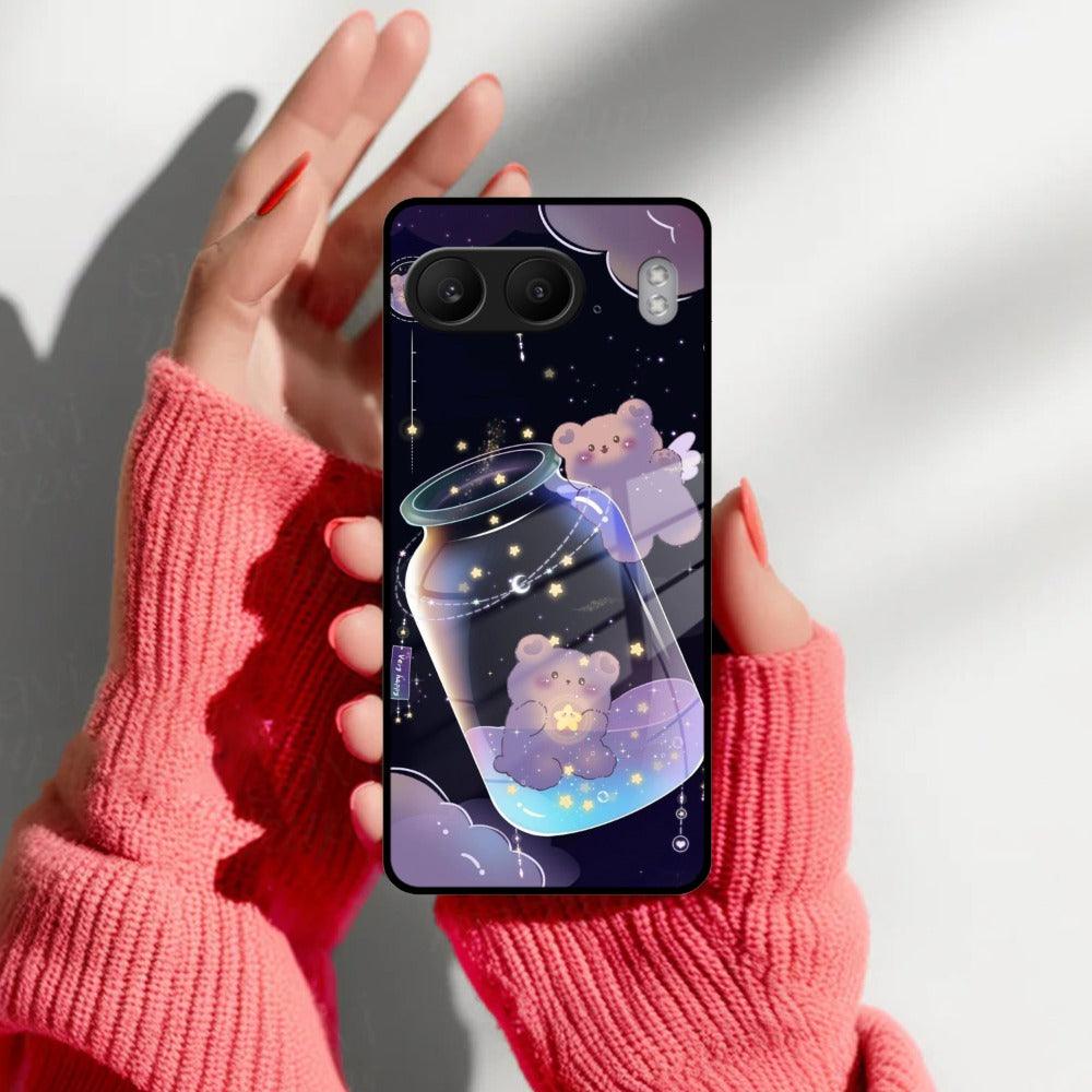 Sky Panda Design Glass Phone Case Cover V2 For OnePlus