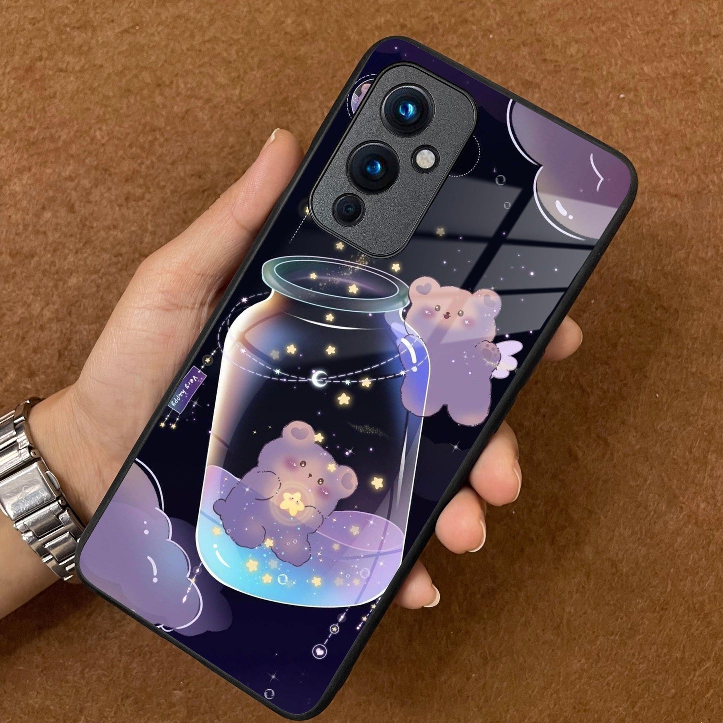 Sky Panda Design Glass Phone Case Cover V2 For OnePlus