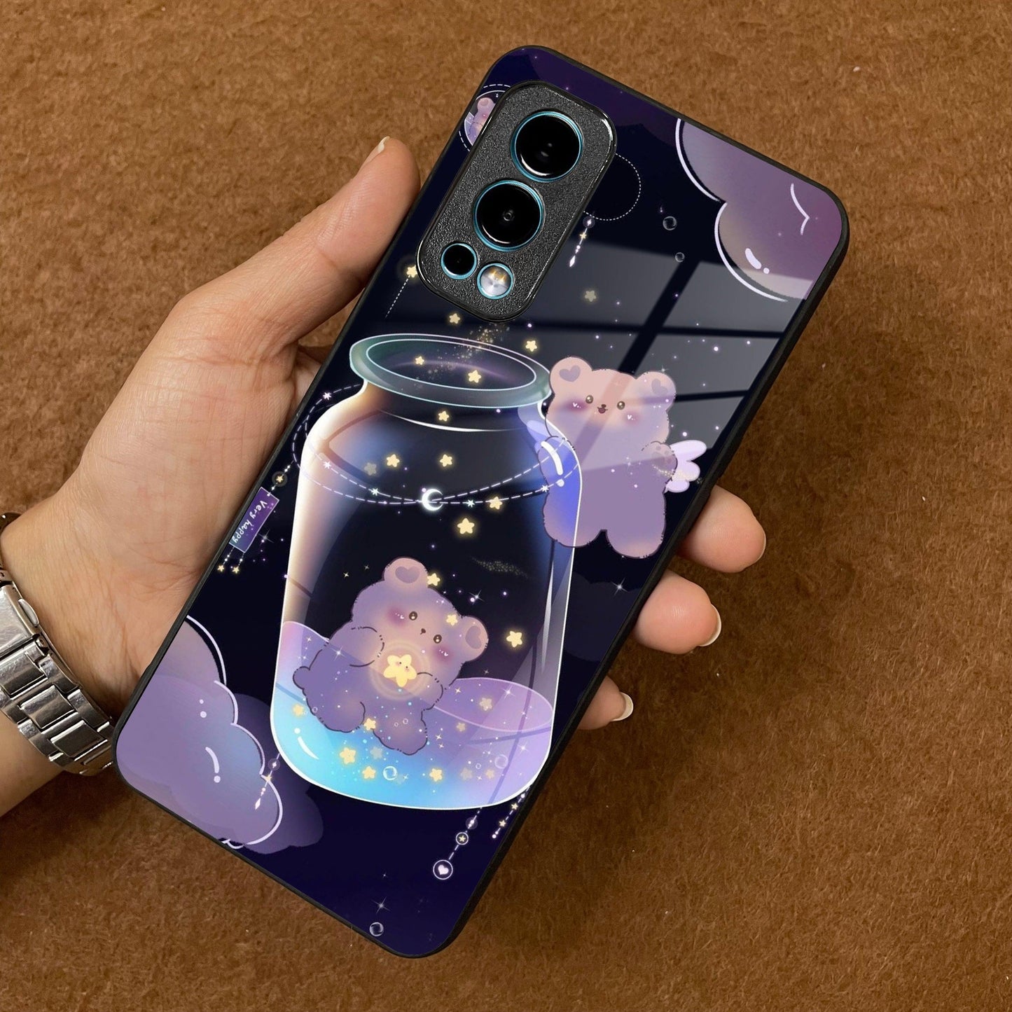 Sky Panda Design Glass Phone Case Cover V2 For OnePlus