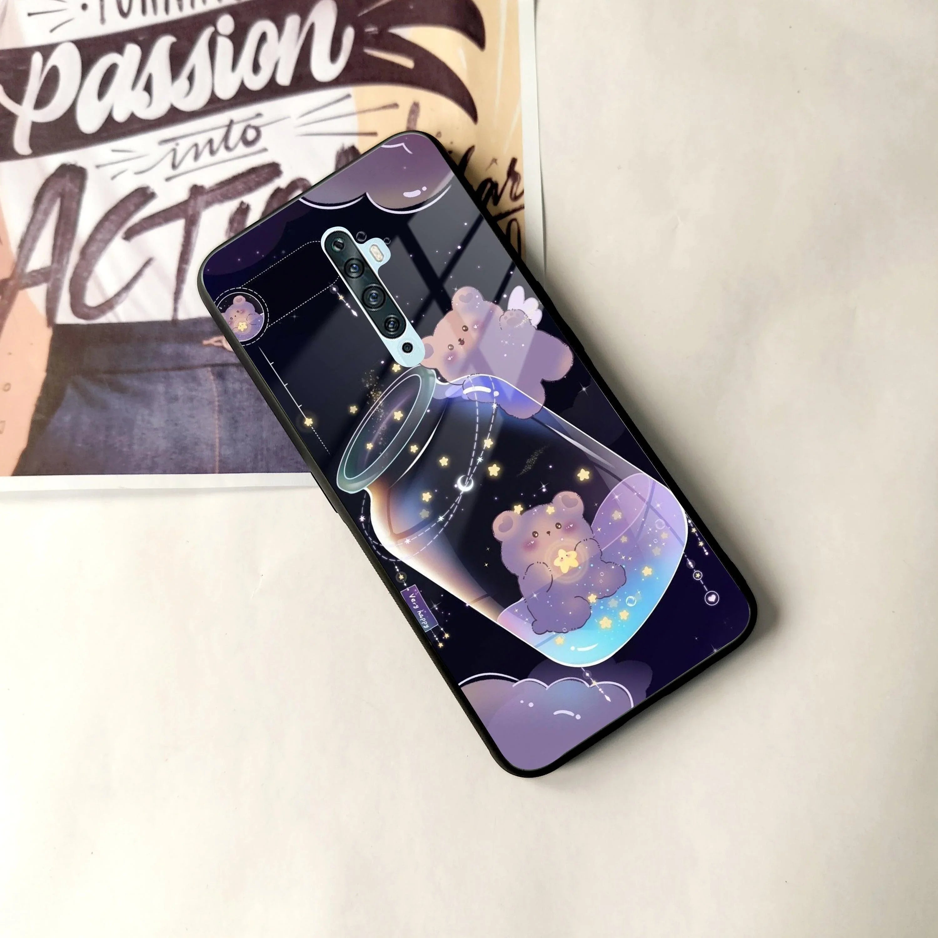 Sky Panda Design Glass Phone Case Cover V2 For Oppo - ShopOnCliQ