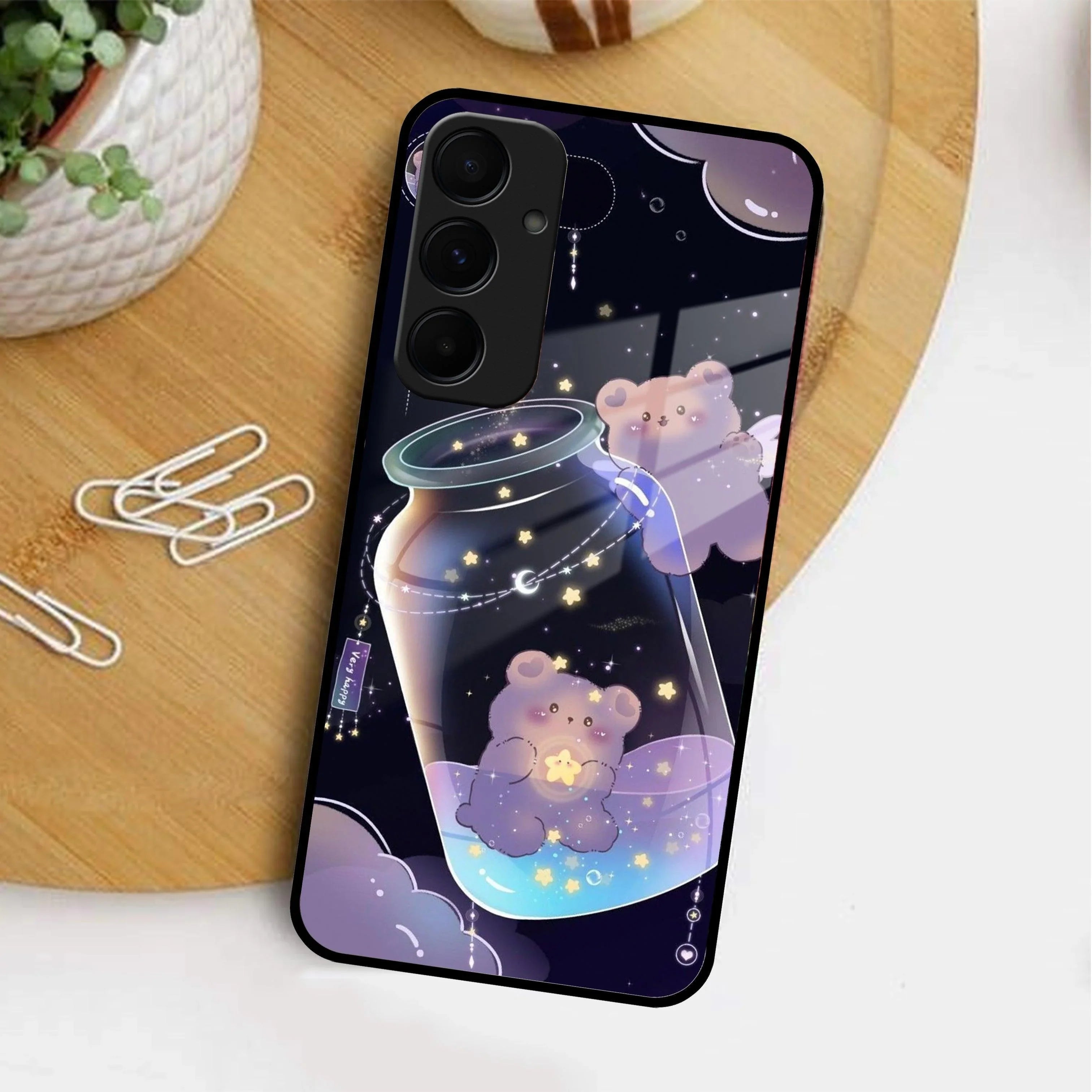 Sky Panda Design Glass Phone Case Cover V2 For Samsung - ShopOnCliQ