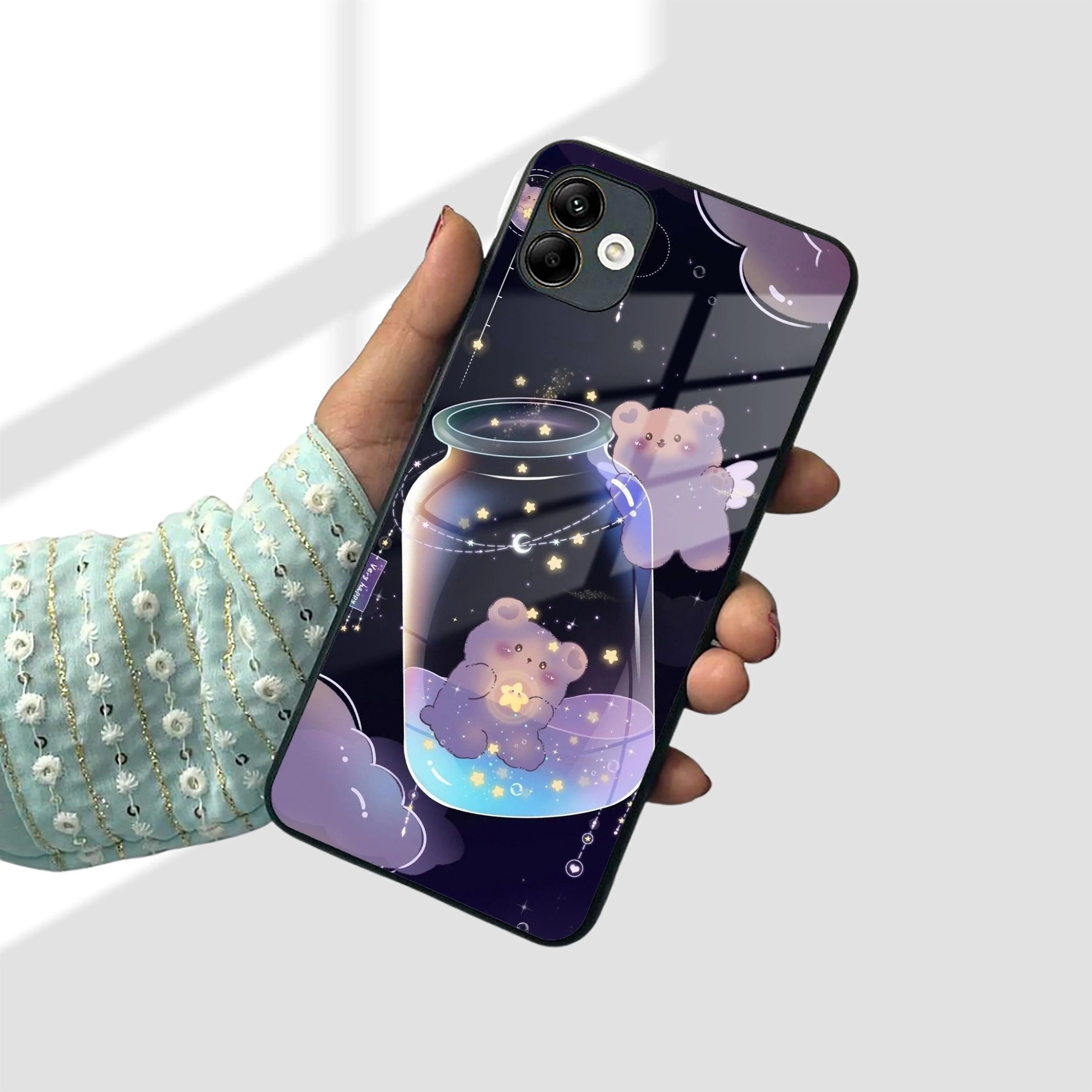 Sky Panda Design Glass Phone Case Cover V2 For Samsung - ShopOnCliQ