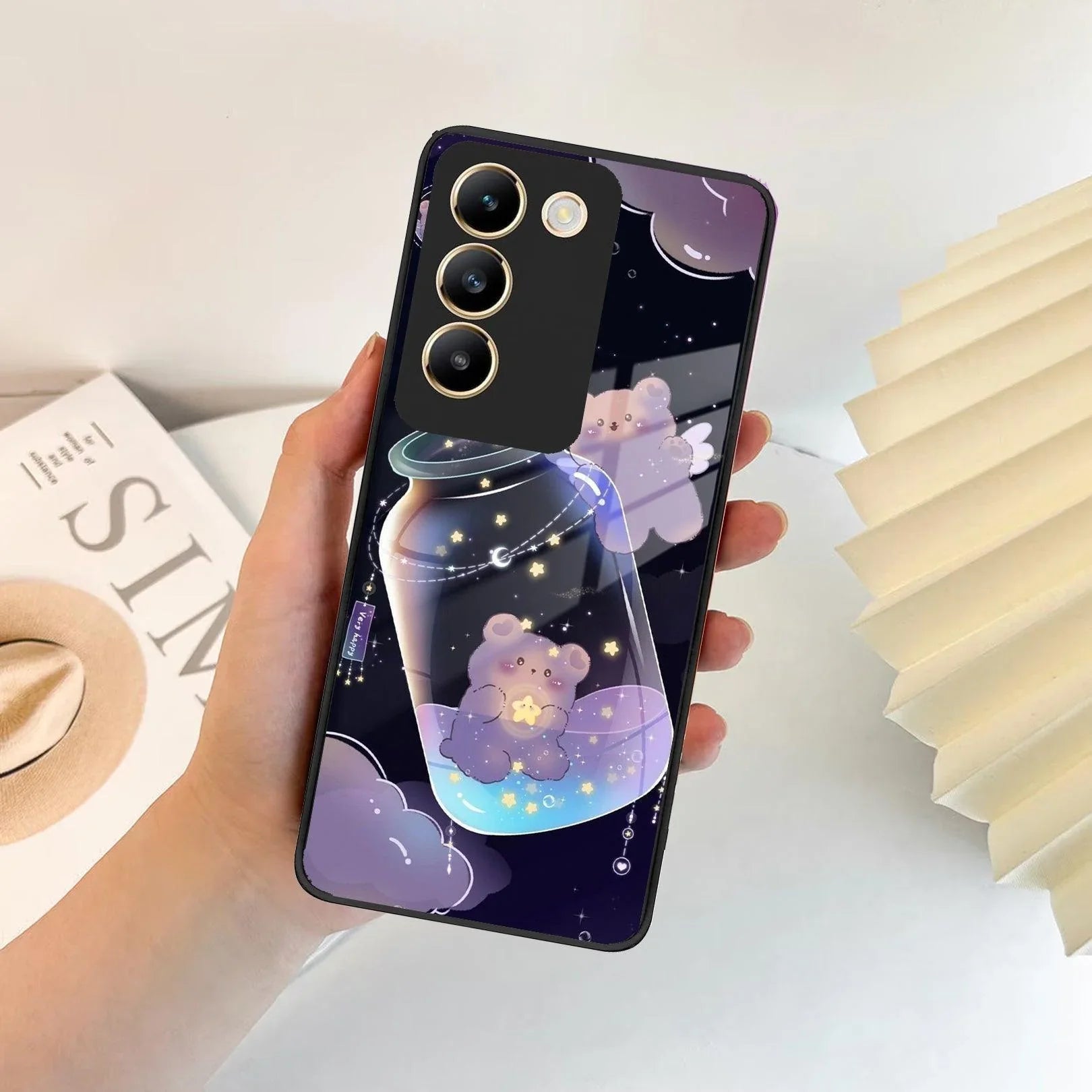 Sky Panda Design Glass Phone Case Cover V2 For Vivo - ShopOnCliQ