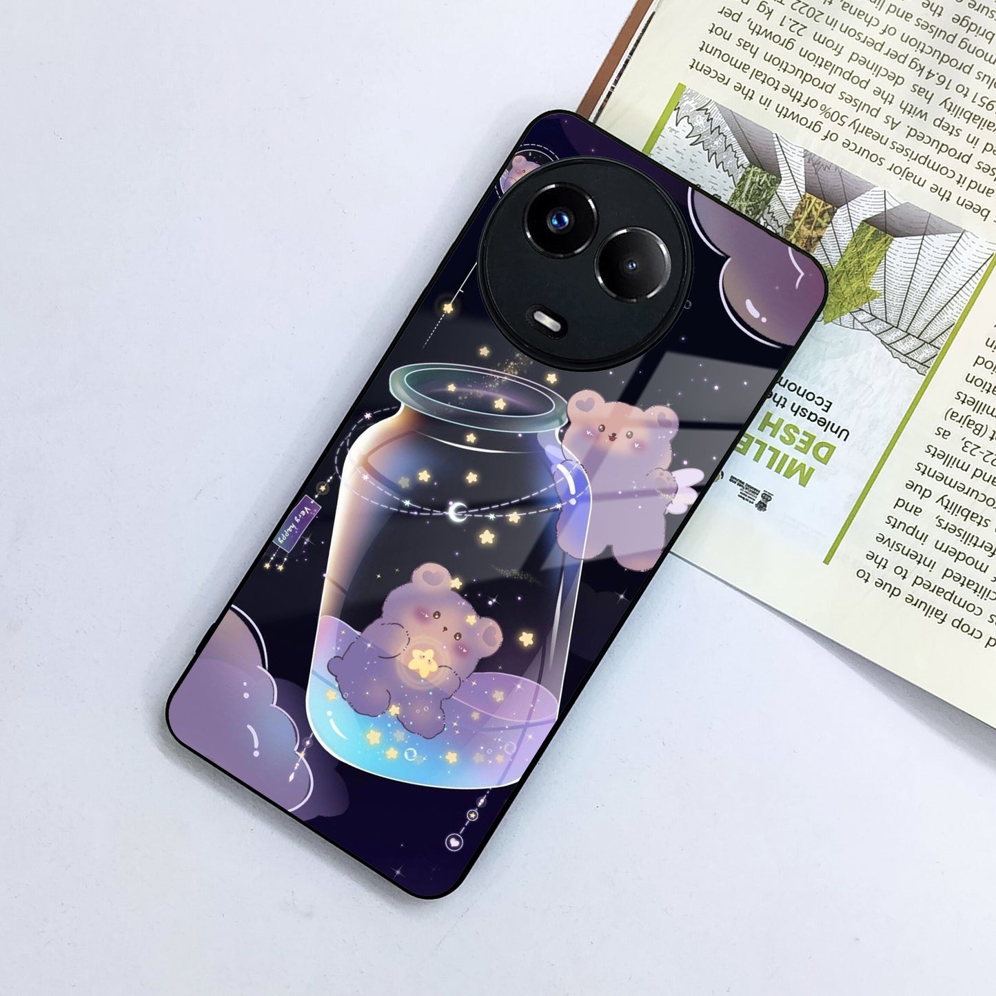 Sky Panda Design Glass Phone Case Cover V2 For Realme/Narzo