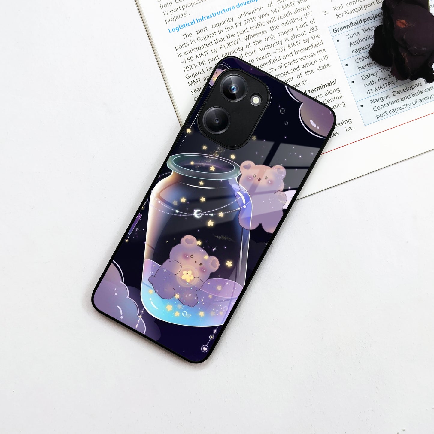 Sky Panda Design Glass Phone Case Cover V2 For Realme/Narzo