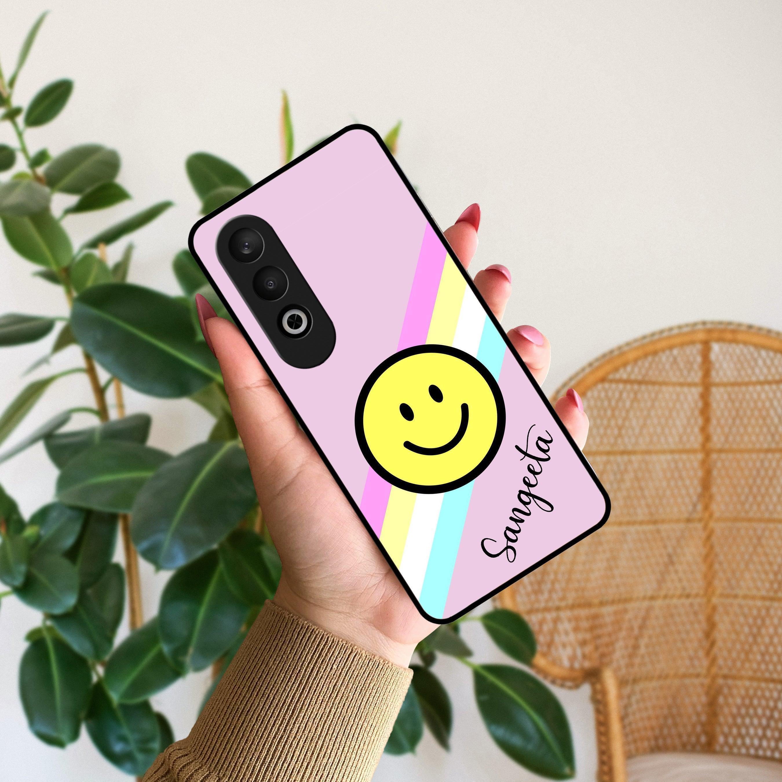 Smiley Glass Case Cover For OnePlus - ShopOnCliQ
