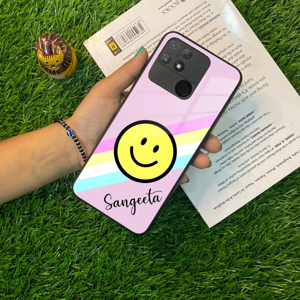 Smiley Glass Case Cover For Realme/Narzo - ShopOnCliQ